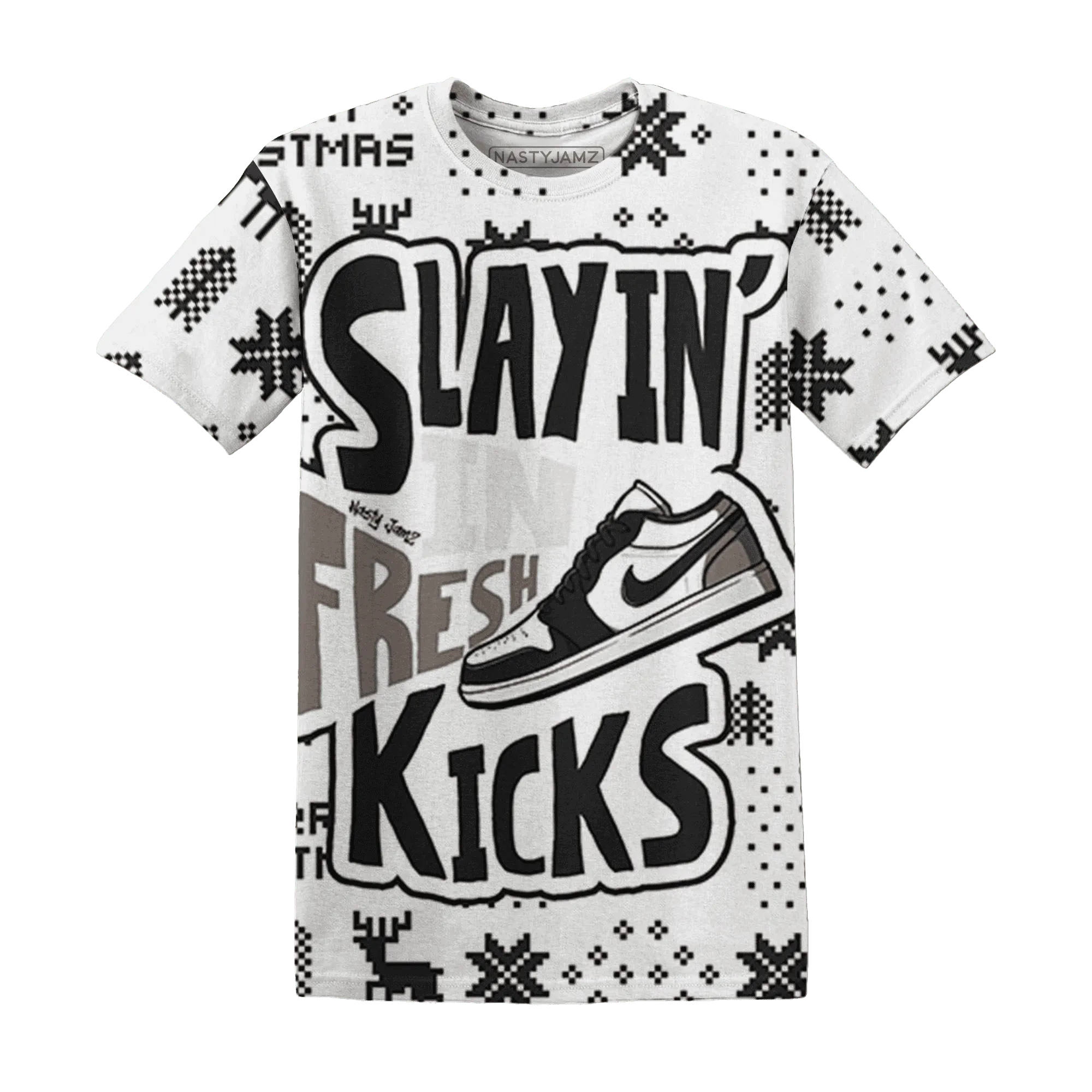 Low-Mocha-1s-NastyJamz-T-Shirt-Match-Slayin-Kicks-3D