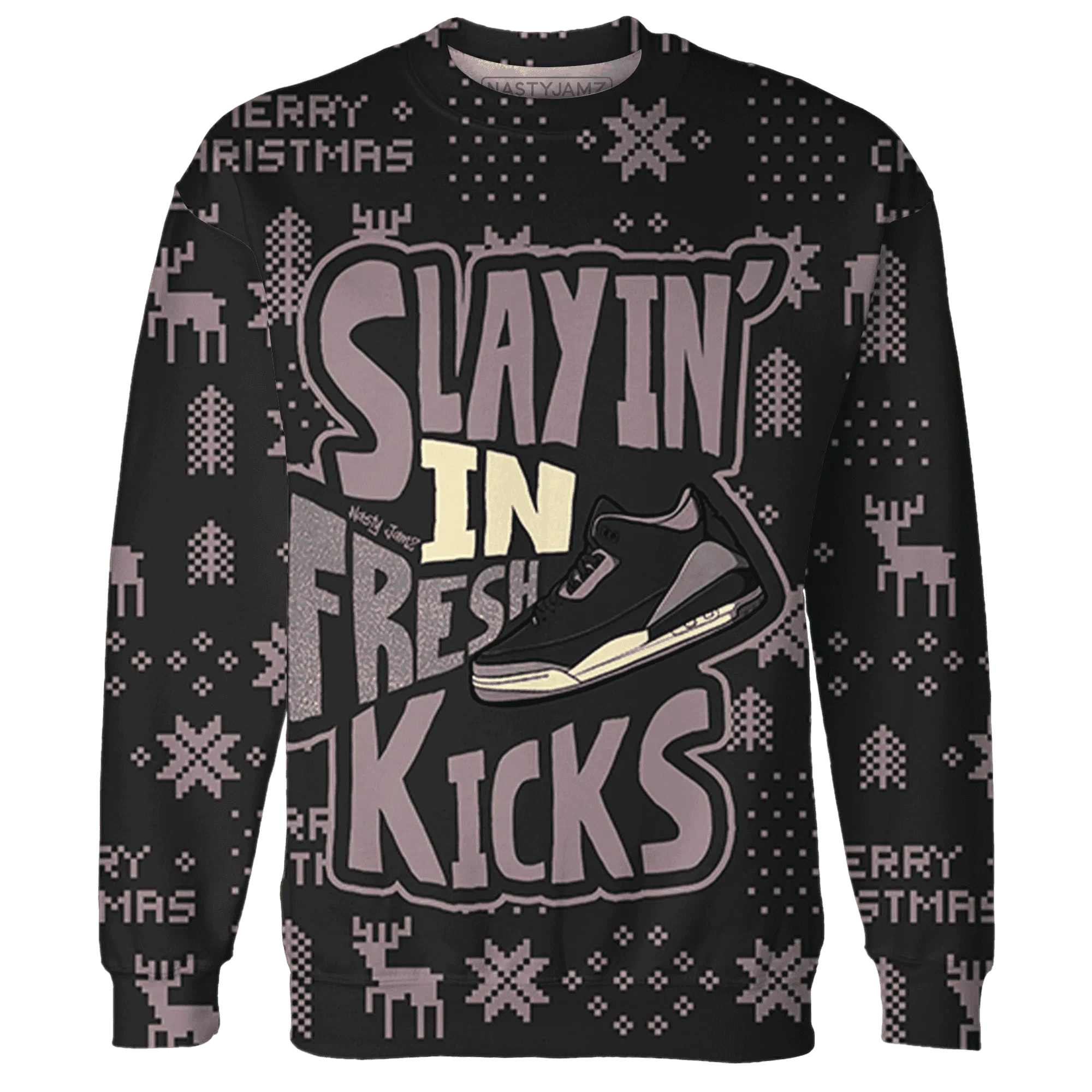 Black-Violet-Ore-3s-NastyJamz-Sweatshirt-Match-Slayin-Kicks-3D