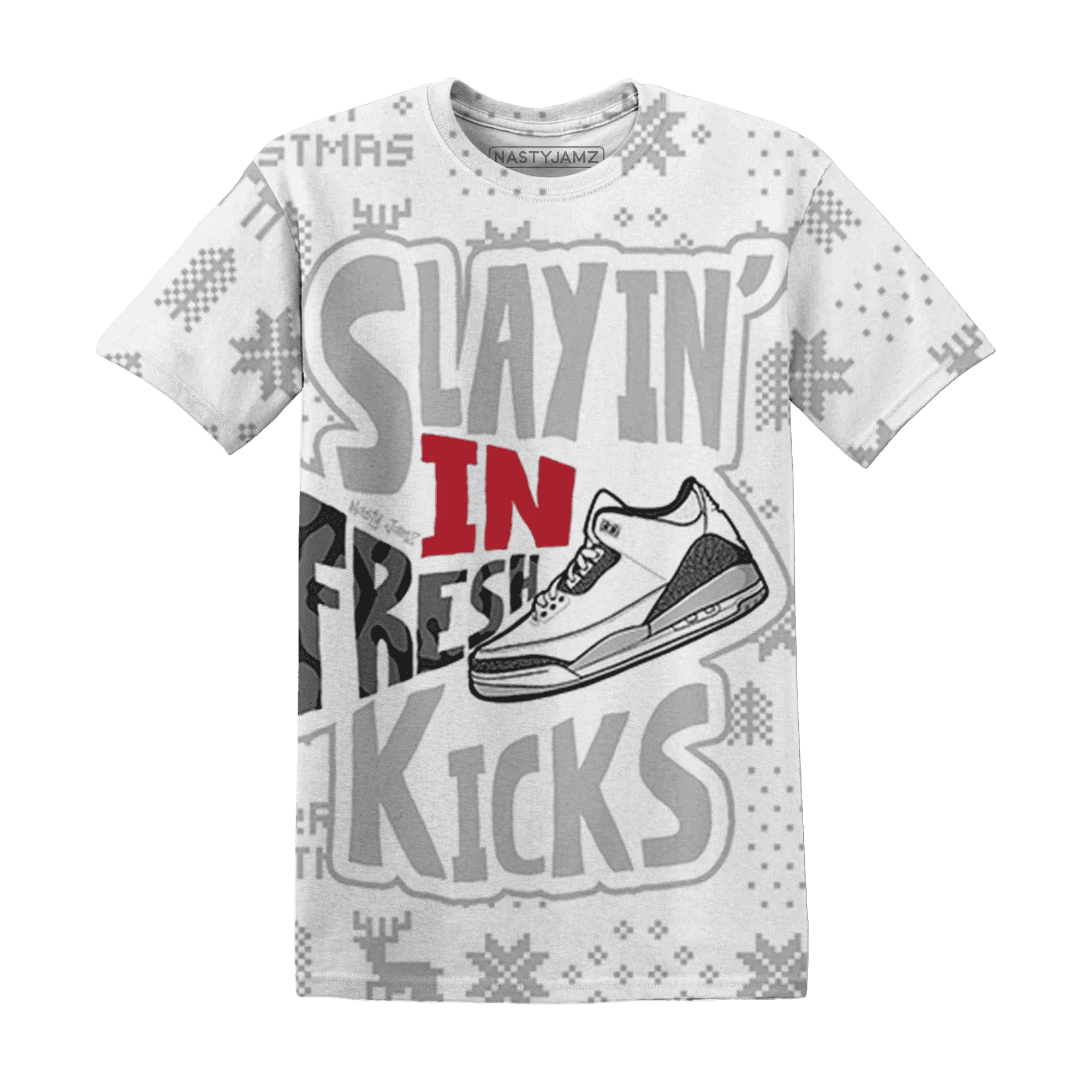 Cement-Grey-3s-NastyJamz-T-Shirt-Match-Slayin-Kicks-3D