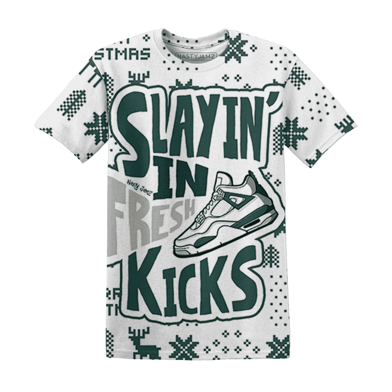 Oxidized-Green-4s-NastyJamz-T-Shirt-Match-Slayin-Kicks-3D