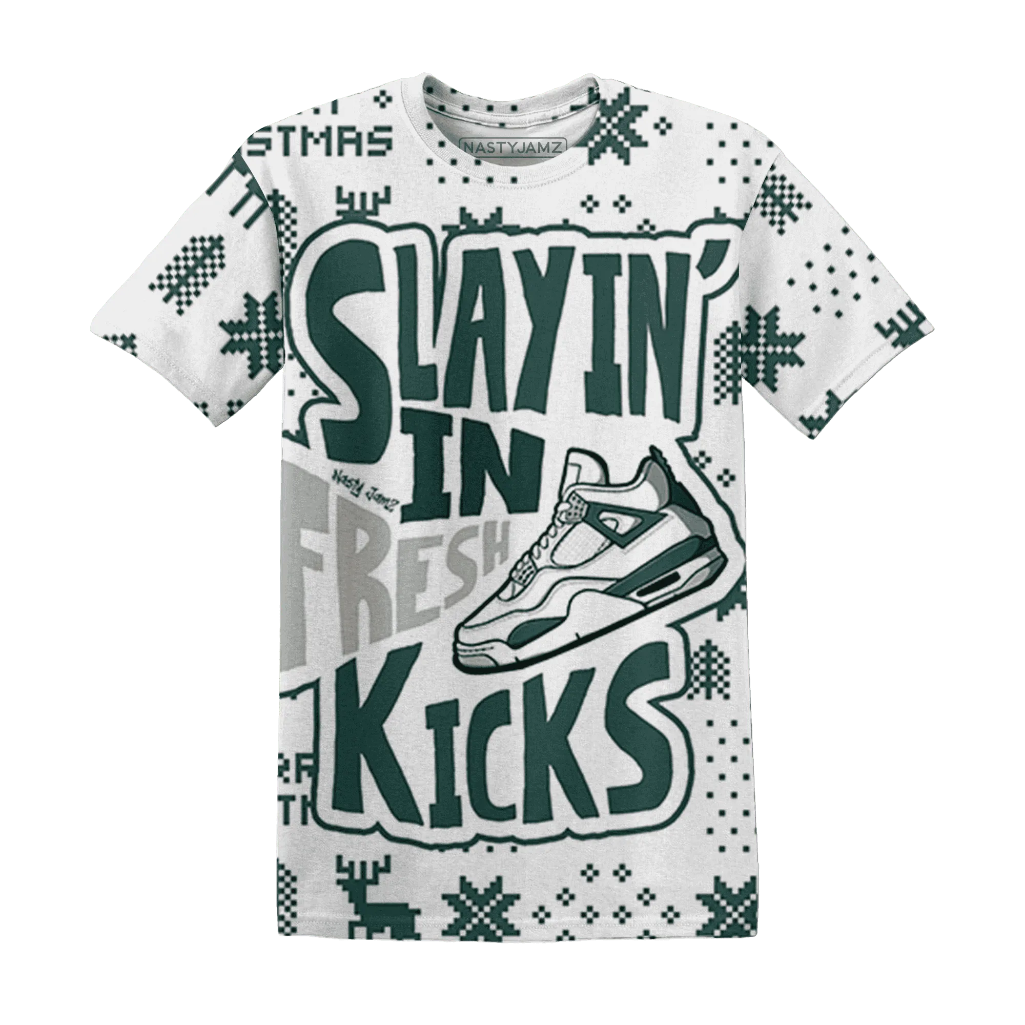 Oxidized-Green-4s-NastyJamz-T-Shirt-Match-Slayin-Kicks-3D