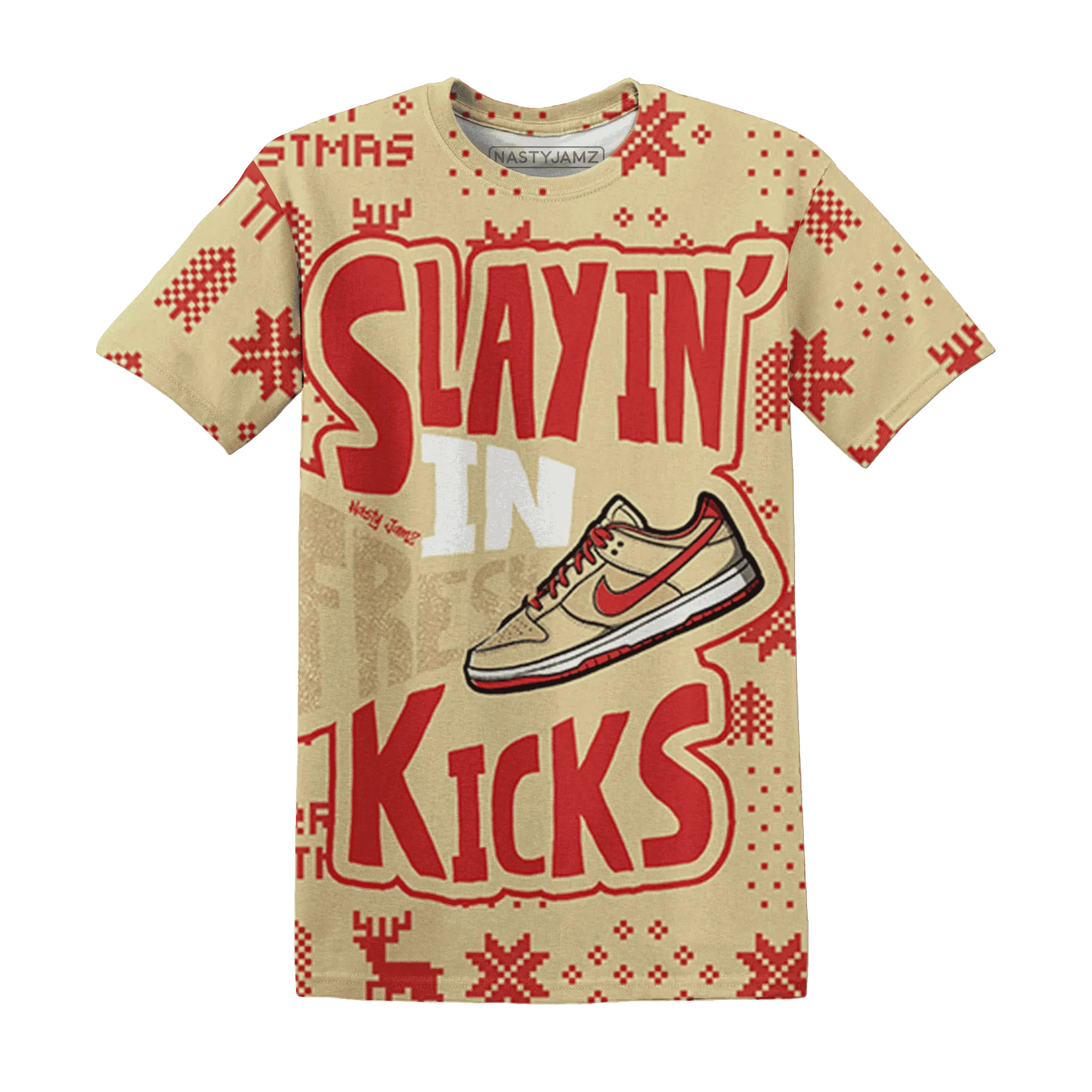 Dunk-Strawberry-Waffle-NastyJamz-T-Shirt-Match-Slayin-Kicks-3D