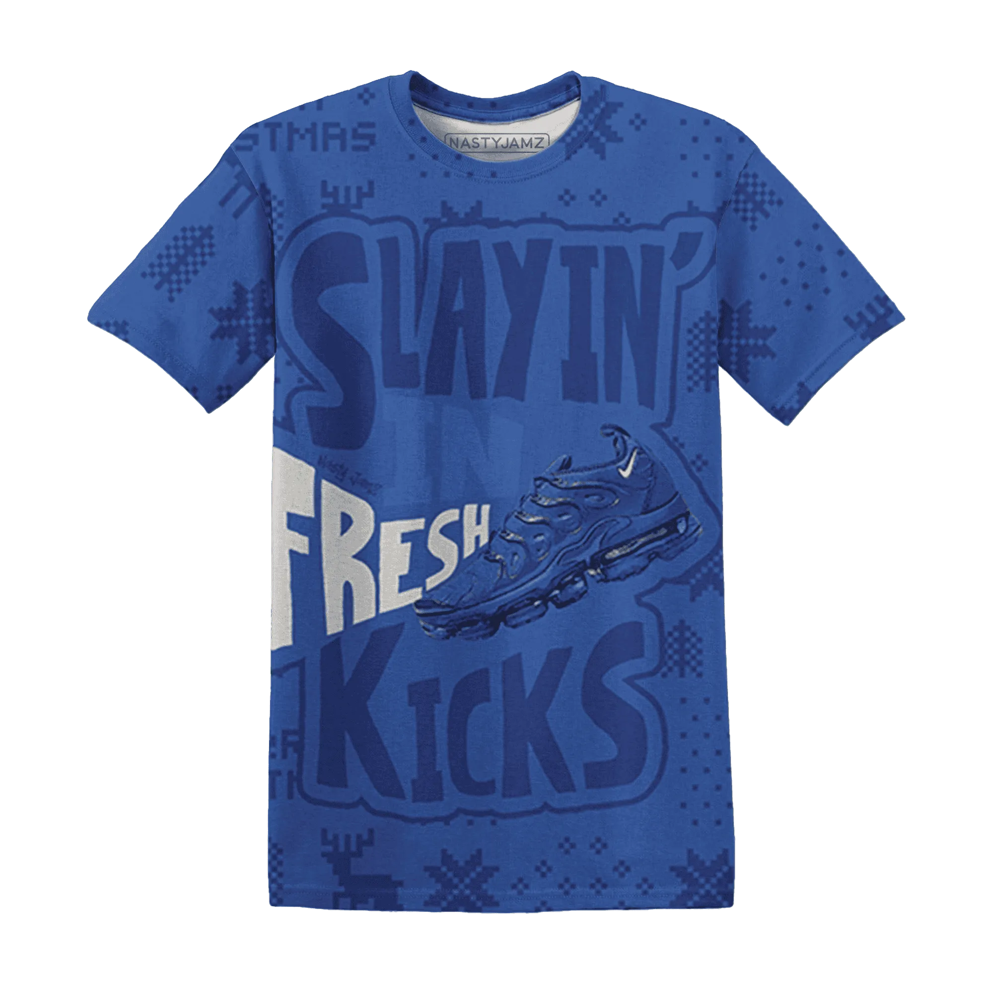 VaporMax-Game-Royal-Blue-NastyJamz-T-Shirt-Match-Slayin-Kicks-3D