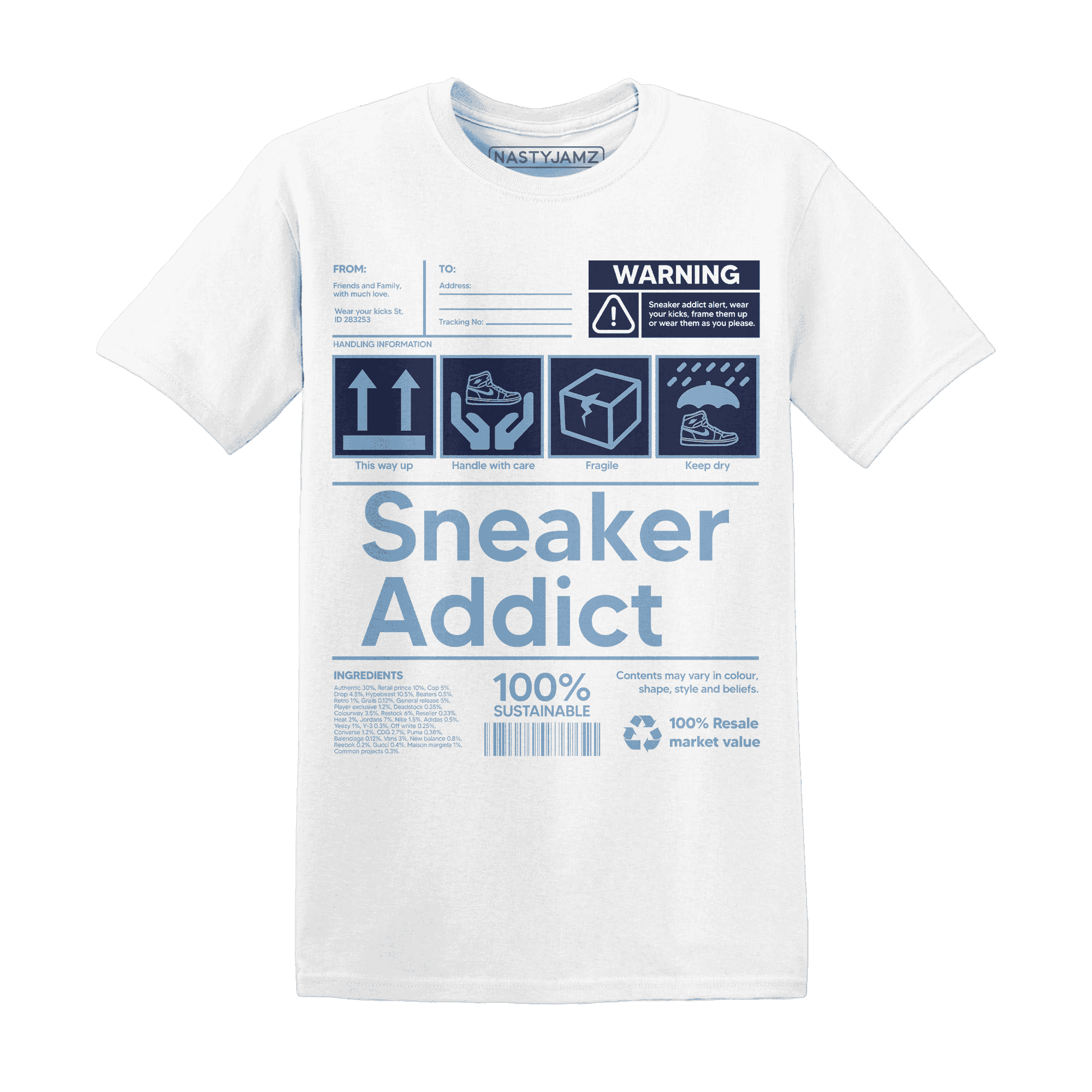 First In Flight 1s T Shirt Match Sneaker Addict - NastyJamz