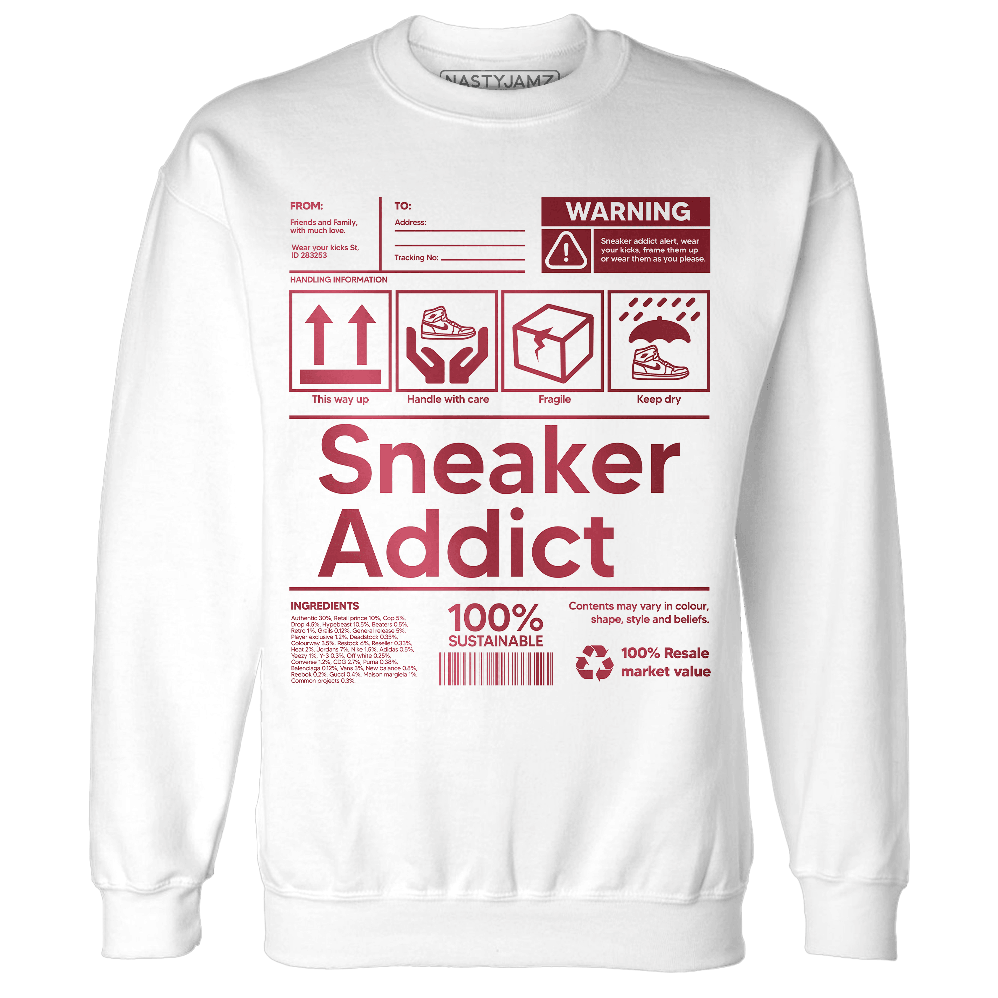 High 85 Metallic Burgundy 1s Sweatshirt Match Sneaker Addict - NastyJamz