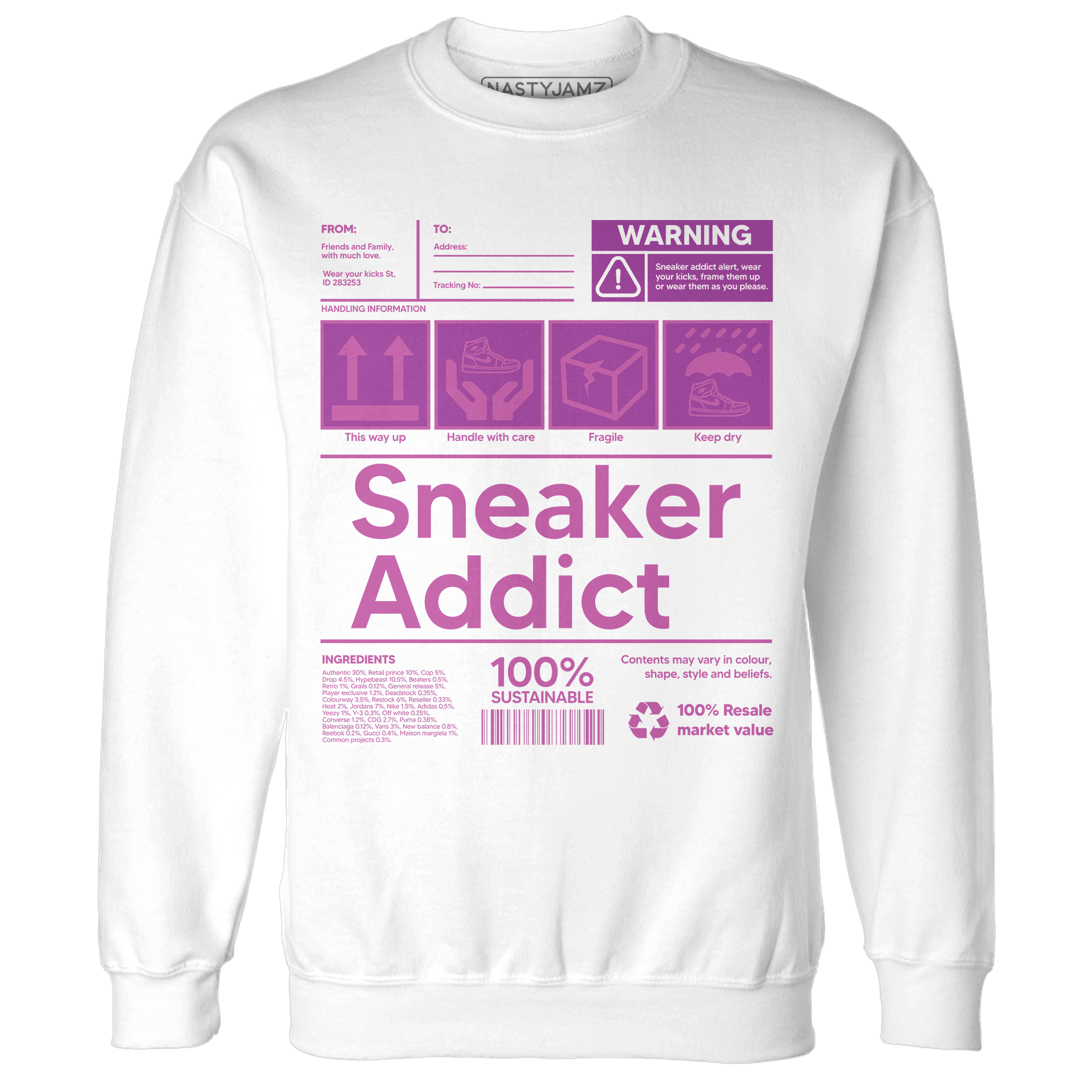 GS Hyper Violet 4s Sweatshirt Match Sneaker Addict - NastyJamz