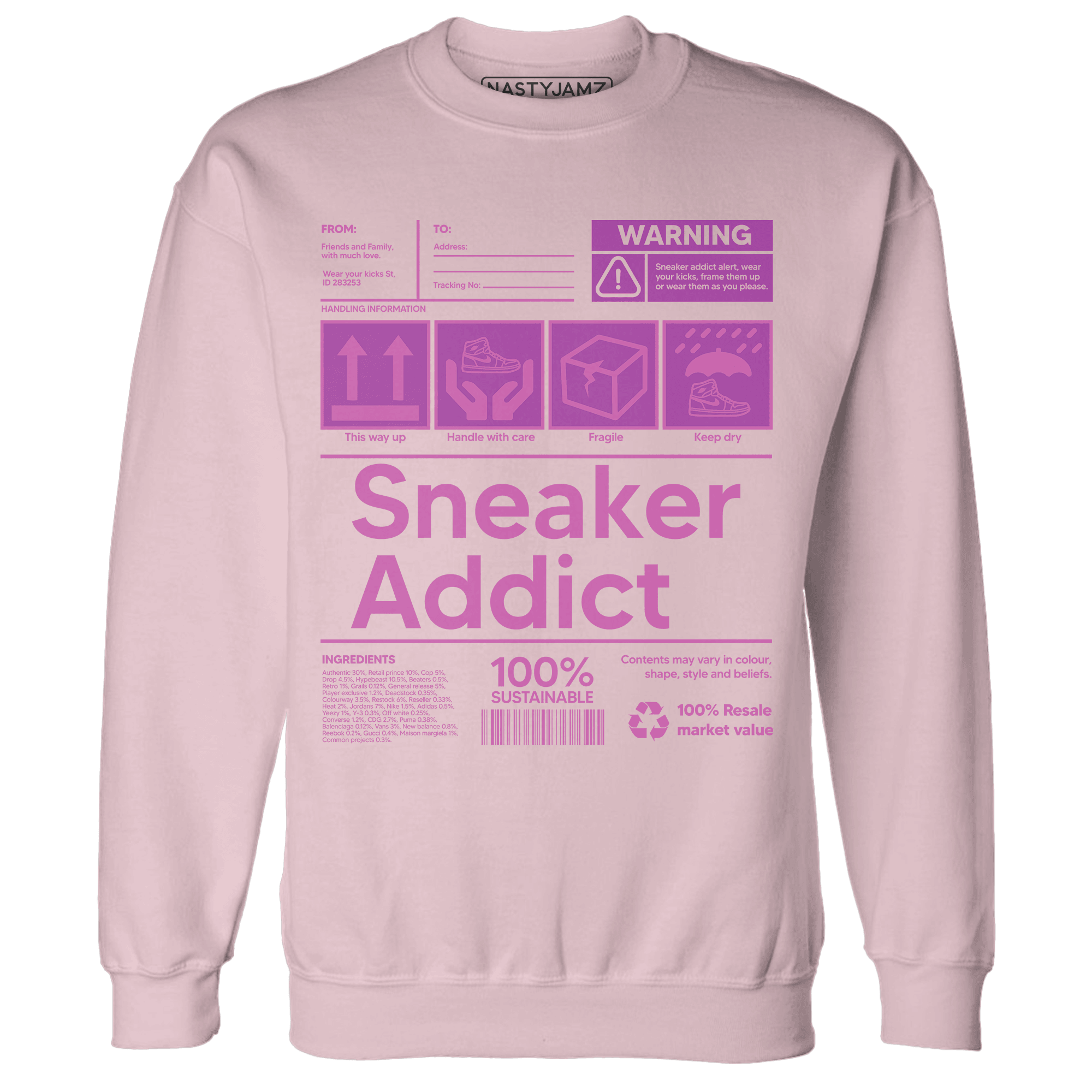 GS Hyper Violet 4s Sweatshirt Match Sneaker Addict - NastyJamz