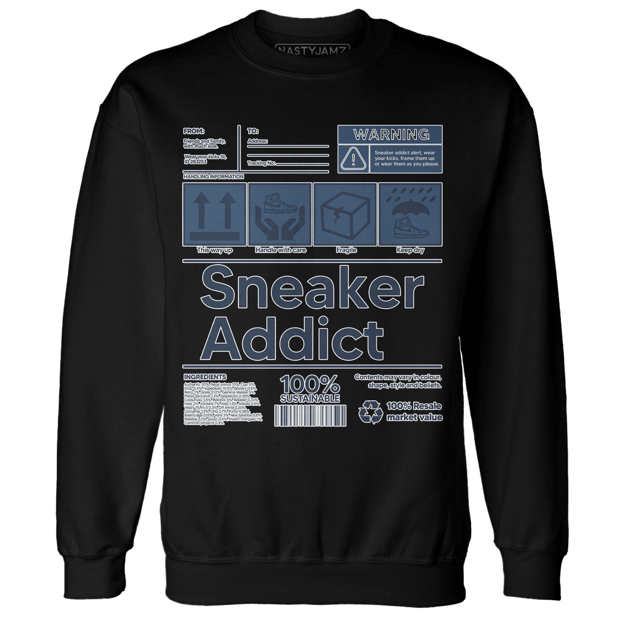 AM 1 86 Jackie RBS Sweatshirt Match Sneaker Addict - NastyJamz