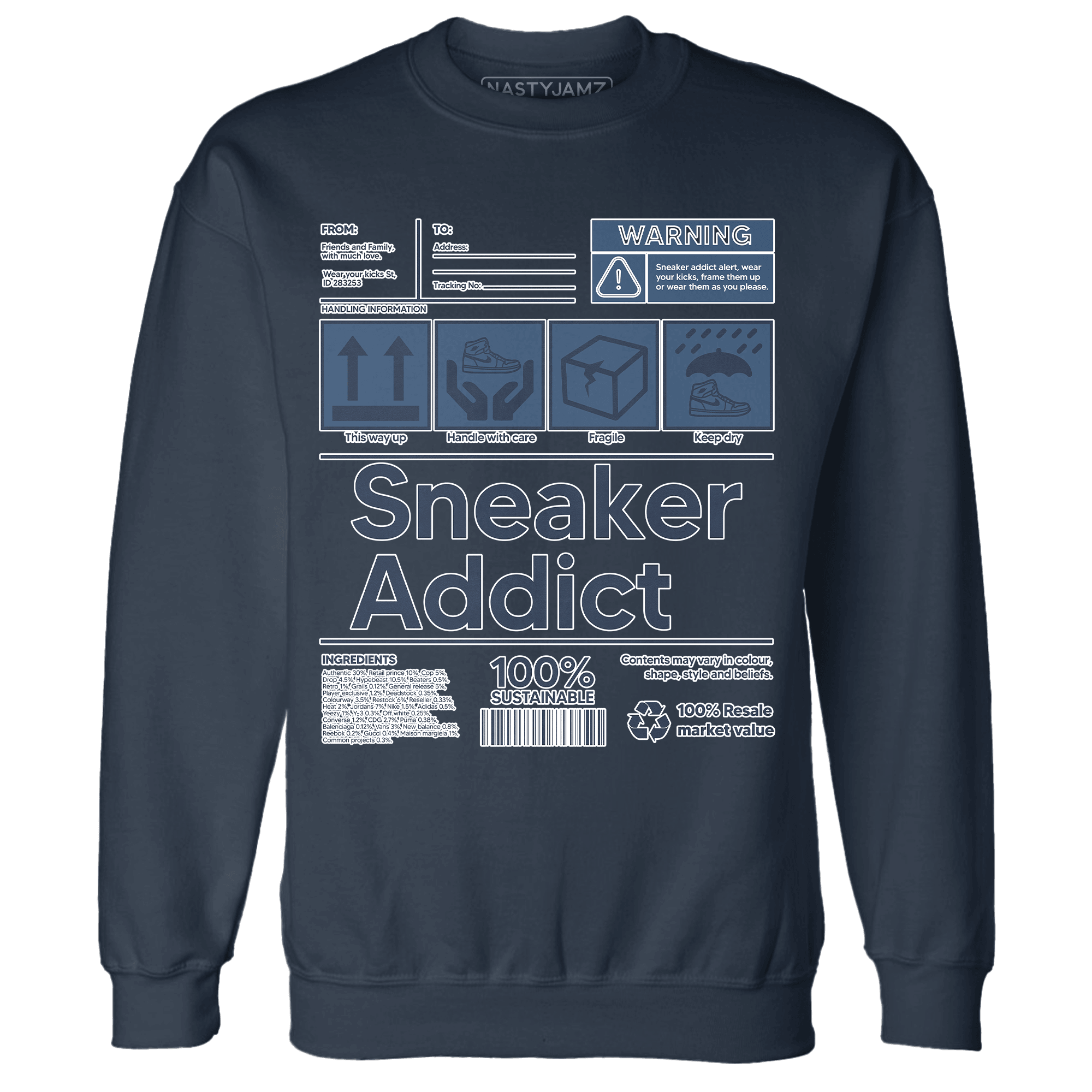 AM 1 86 Jackie RBS Sweatshirt Match Sneaker Addict - NastyJamz