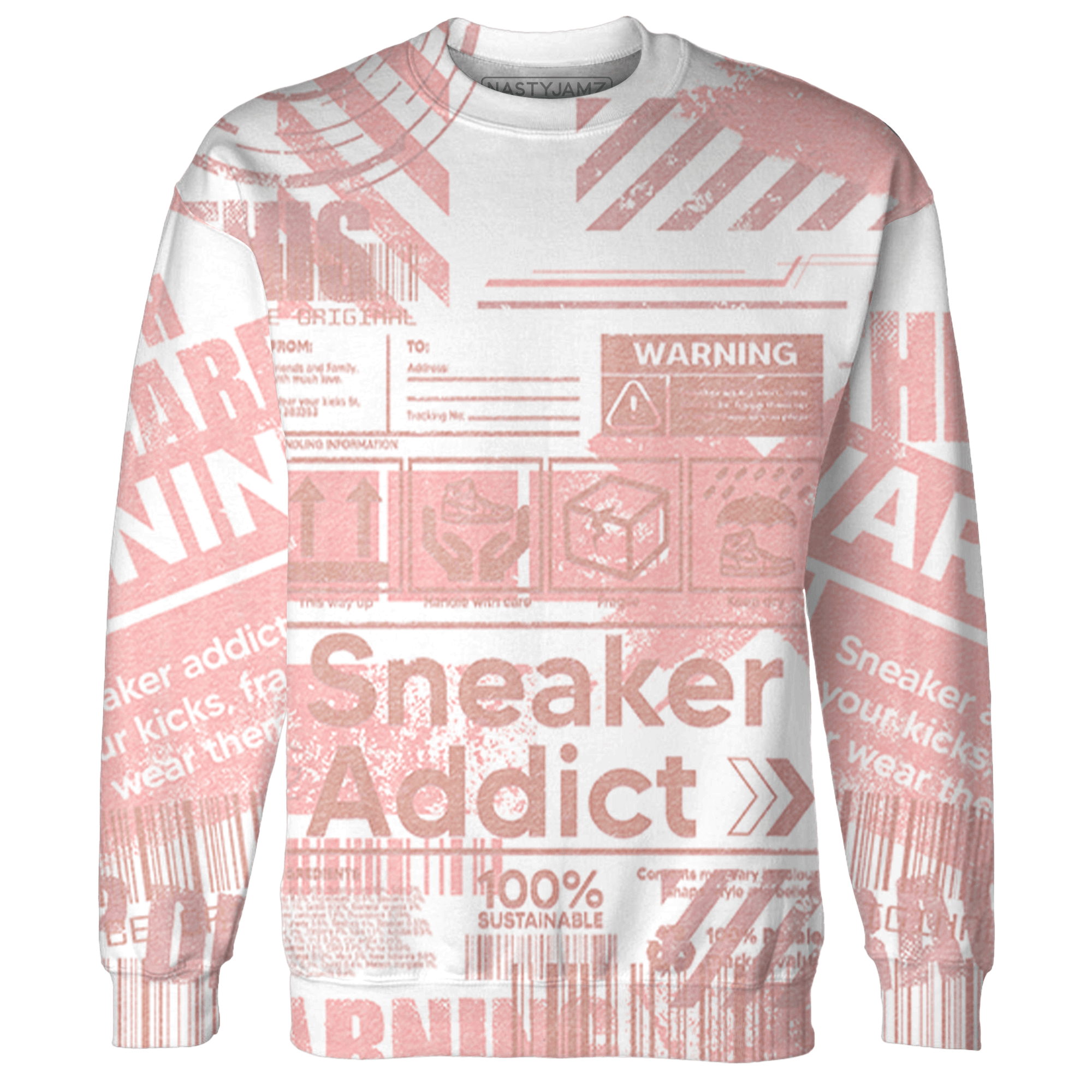Low Legend Pink 11s Sweatshirt Match Sneaker Addict 3D All-Over Print Warning - NastyJamz