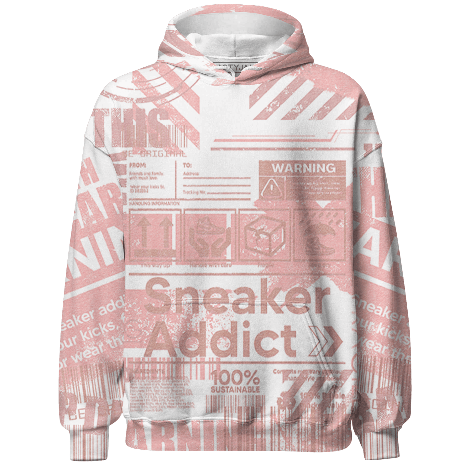 Low Legend Pink 11s Hoodie Match Sneaker Addict 3D All-Over Print Warning - NastyJamz