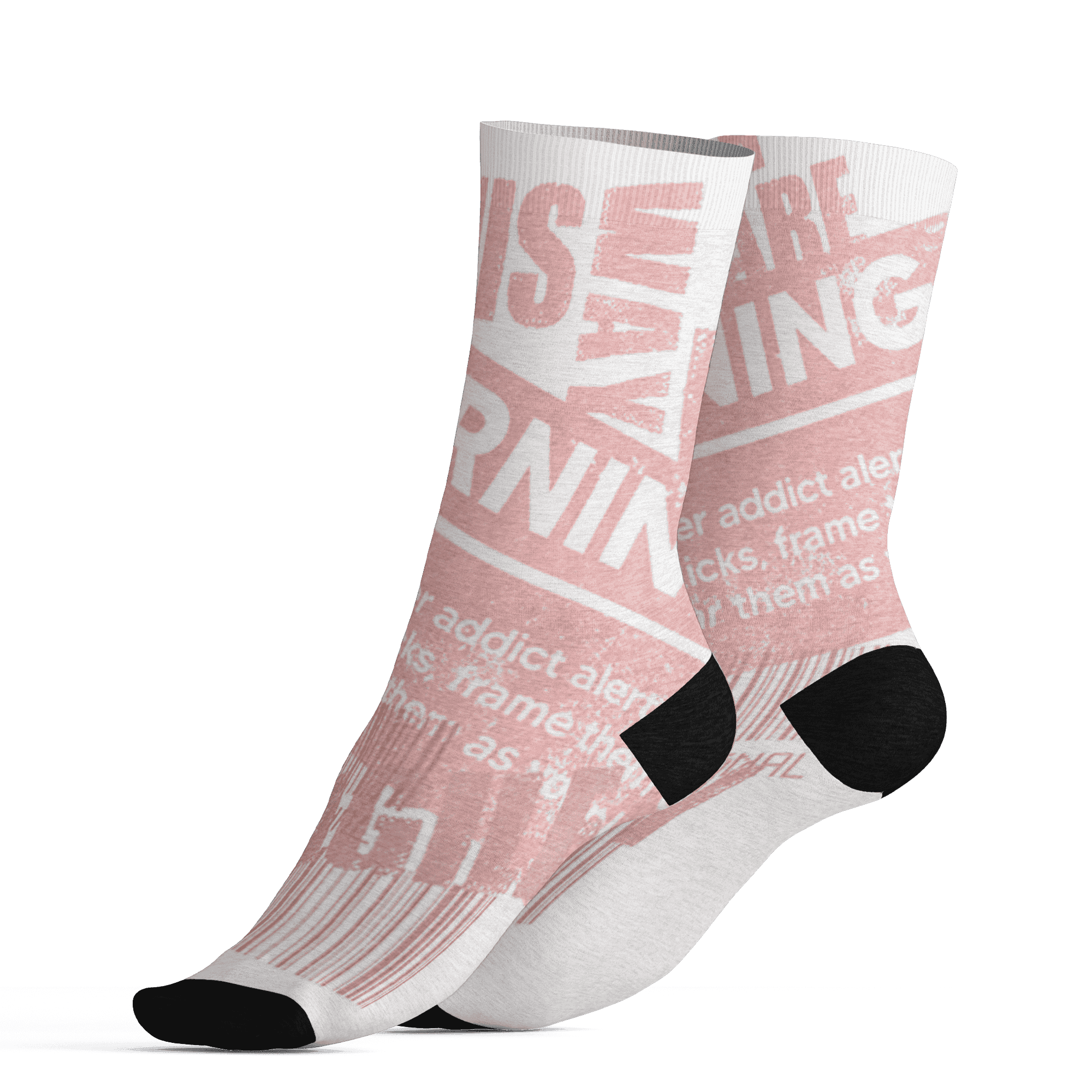 Low Legend Pink 11s Socks Match Sneaker Addict 3D All-Over Print Warning - NastyJamz
