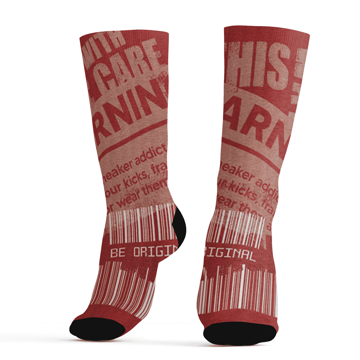 Dune Red 13s Socks Match Sneaker Addict 3D All-Over Print Warning - NastyJamz