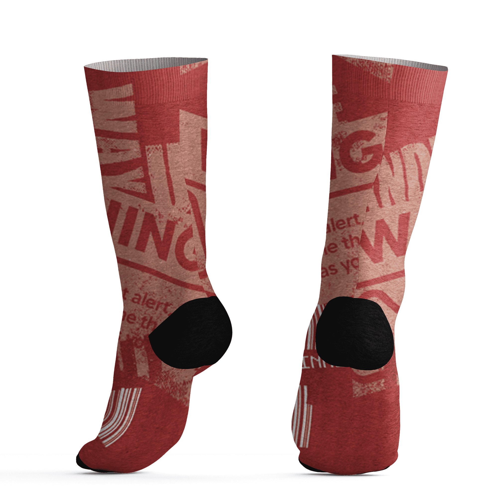 Dune Red 13s Socks Match Sneaker Addict 3D All-Over Print Warning - NastyJamz