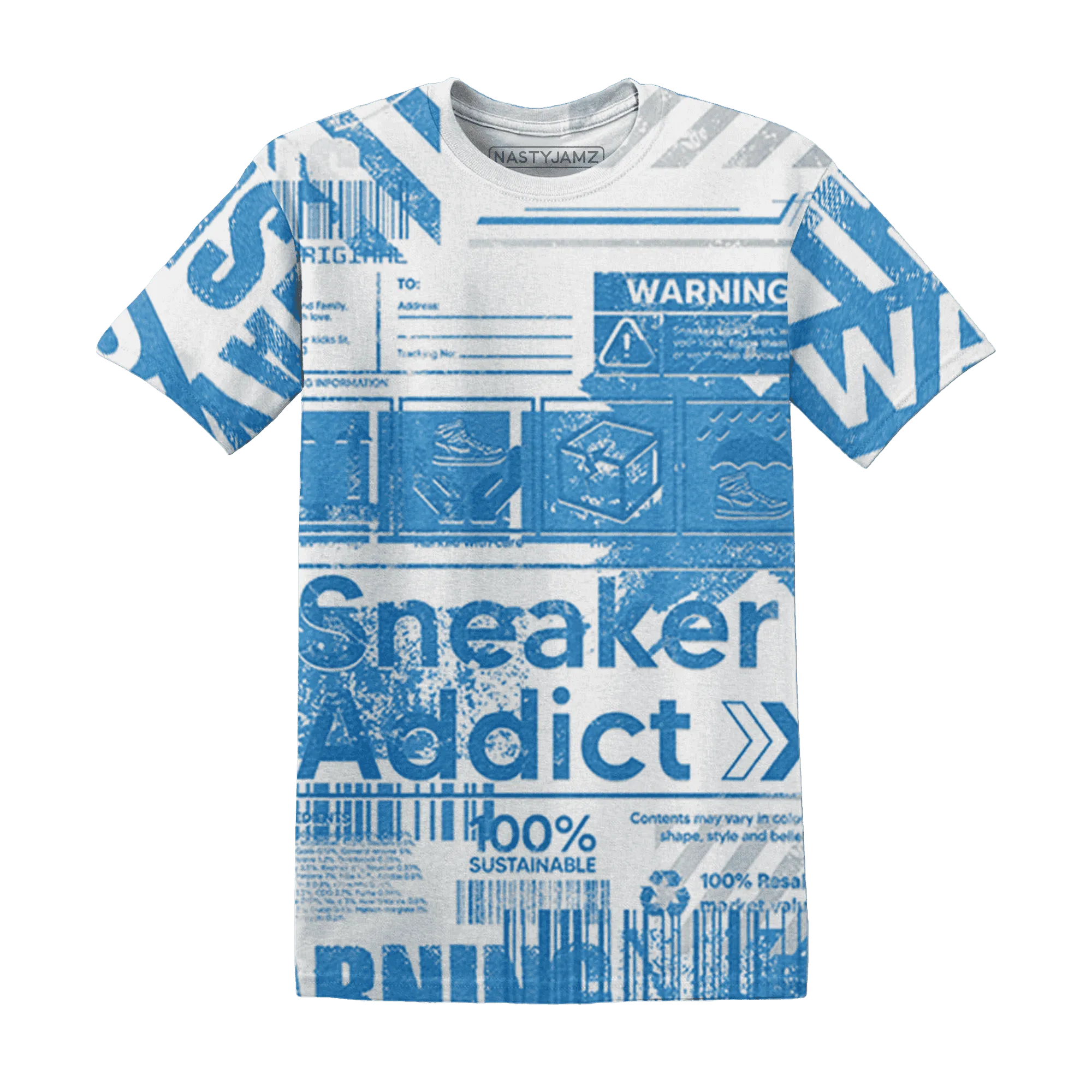 Carolina-Blue-Univercitii-17s-T-Shirt-Match-Sneaker-Addict-3D-Warning