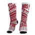 High 85 Metallic Burgundy 1s Socks Match Sneaker Addict 3D All-Over Print Warning - NastyJamz