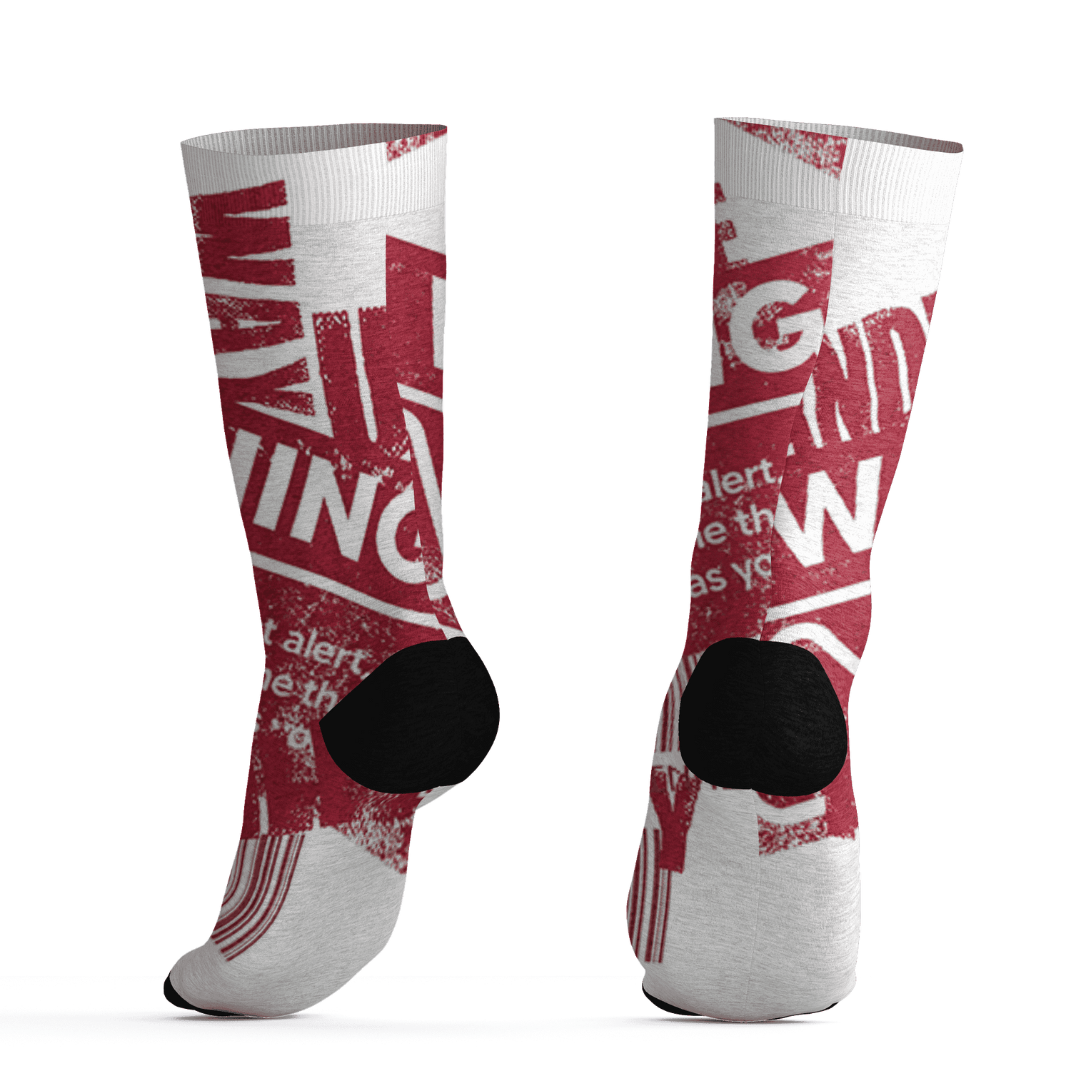 High 85 Metallic Burgundy 1s Socks Match Sneaker Addict 3D All-Over Print Warning - NastyJamz