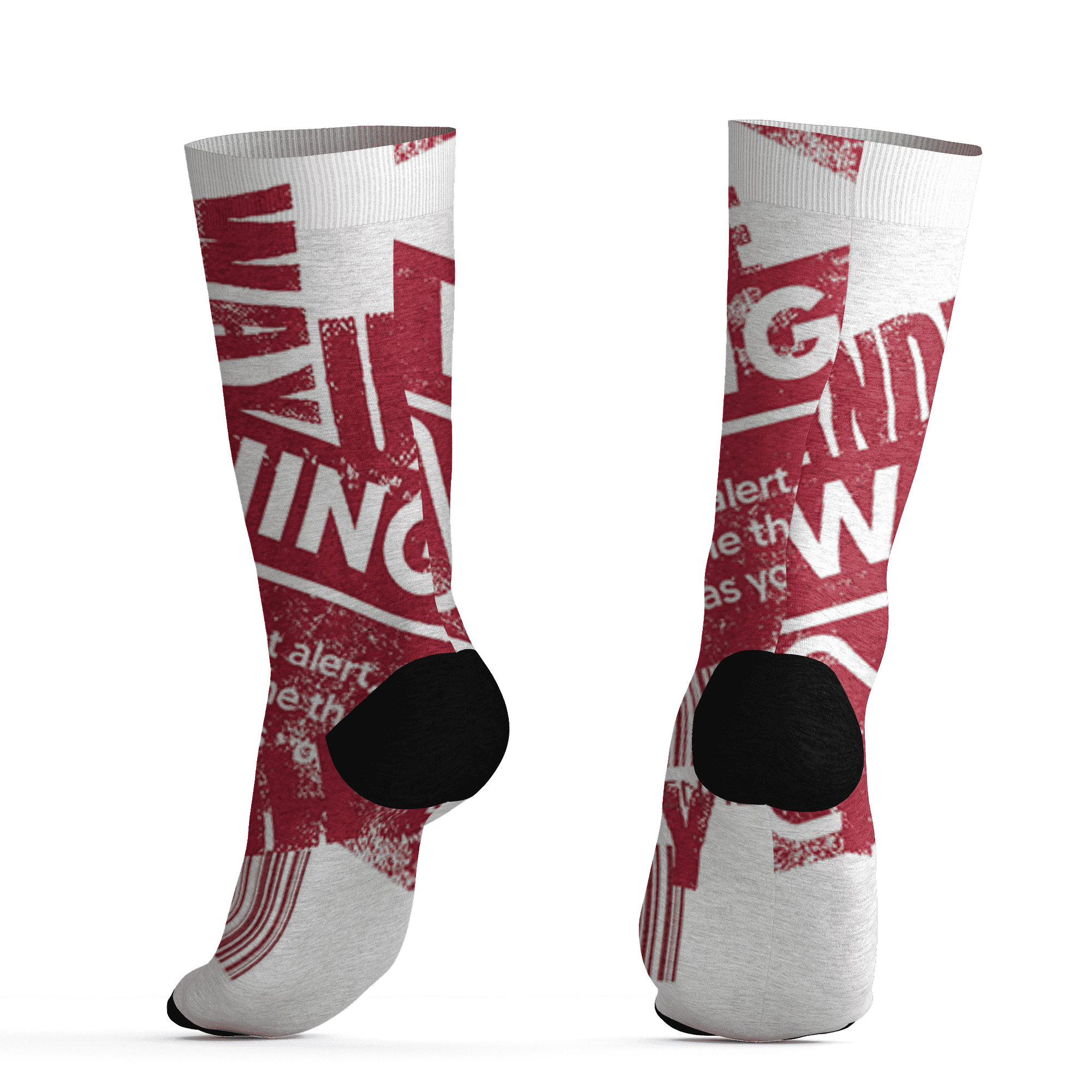 High 85 Metallic Burgundy 1s Socks Match Sneaker Addict 3D All-Over Print Warning - NastyJamz