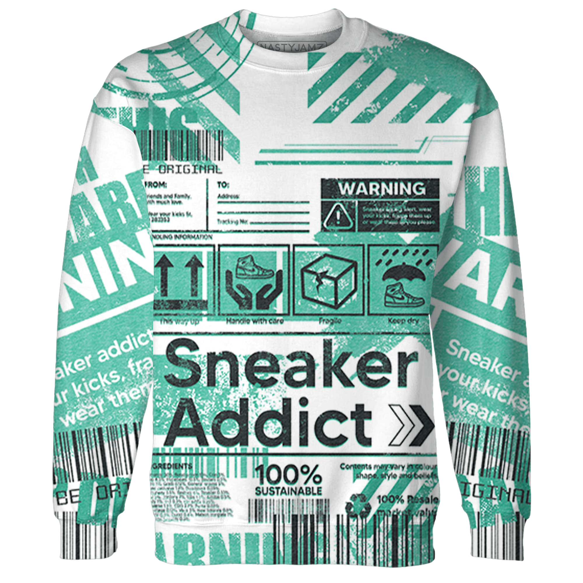 High OG Green Glow 1s Hoodie Match Sneaker Addict 3D All-Over Print - NastyJamz