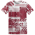 High White Team Red 1s T Shirt Match Sneaker Addict 3D All-Over Print Warning - NastyJamz