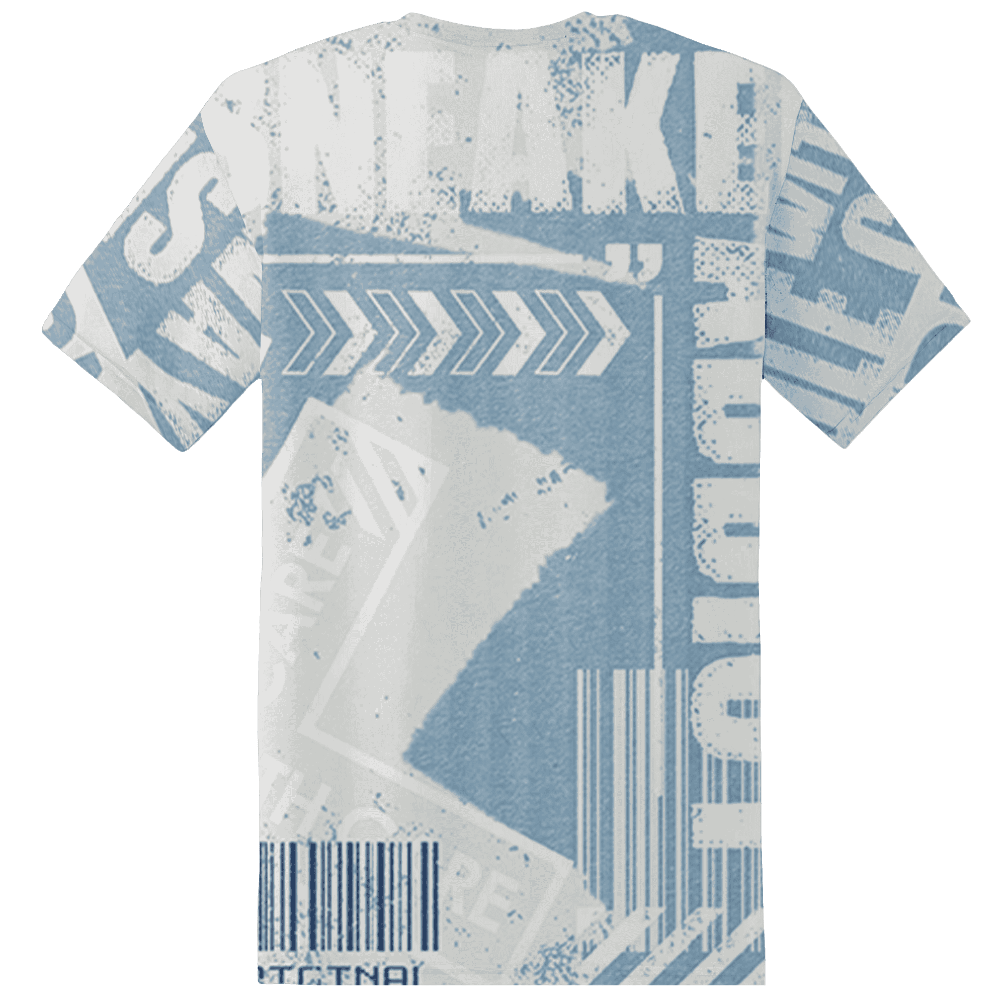 Mid Diffused Blue Grey 1s T Shirt Match Sneaker Addict 3D All-Over Print Warning - NastyJamz