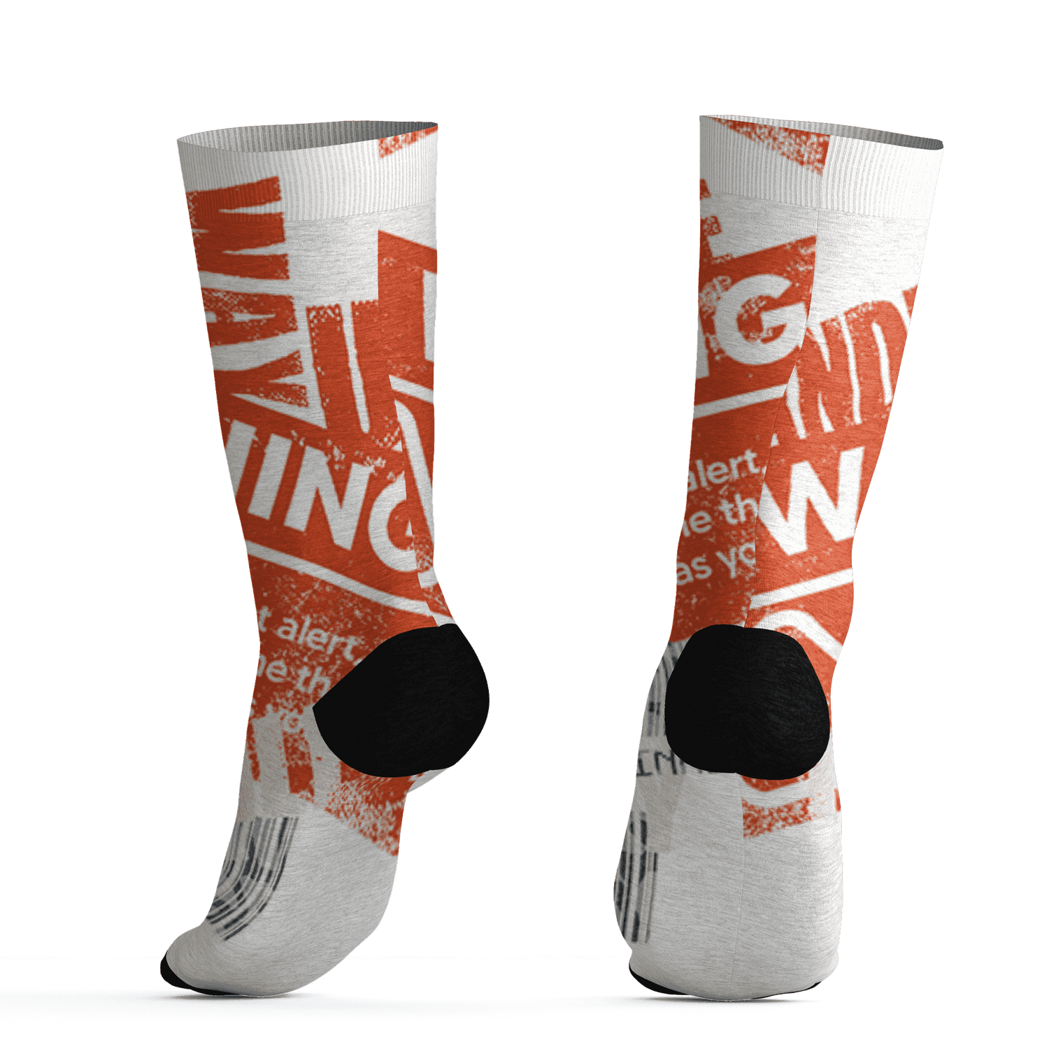 Georgia Peach 3s Socks Match Sneaker Addict 3D All-Over Print Warning - NastyJamz