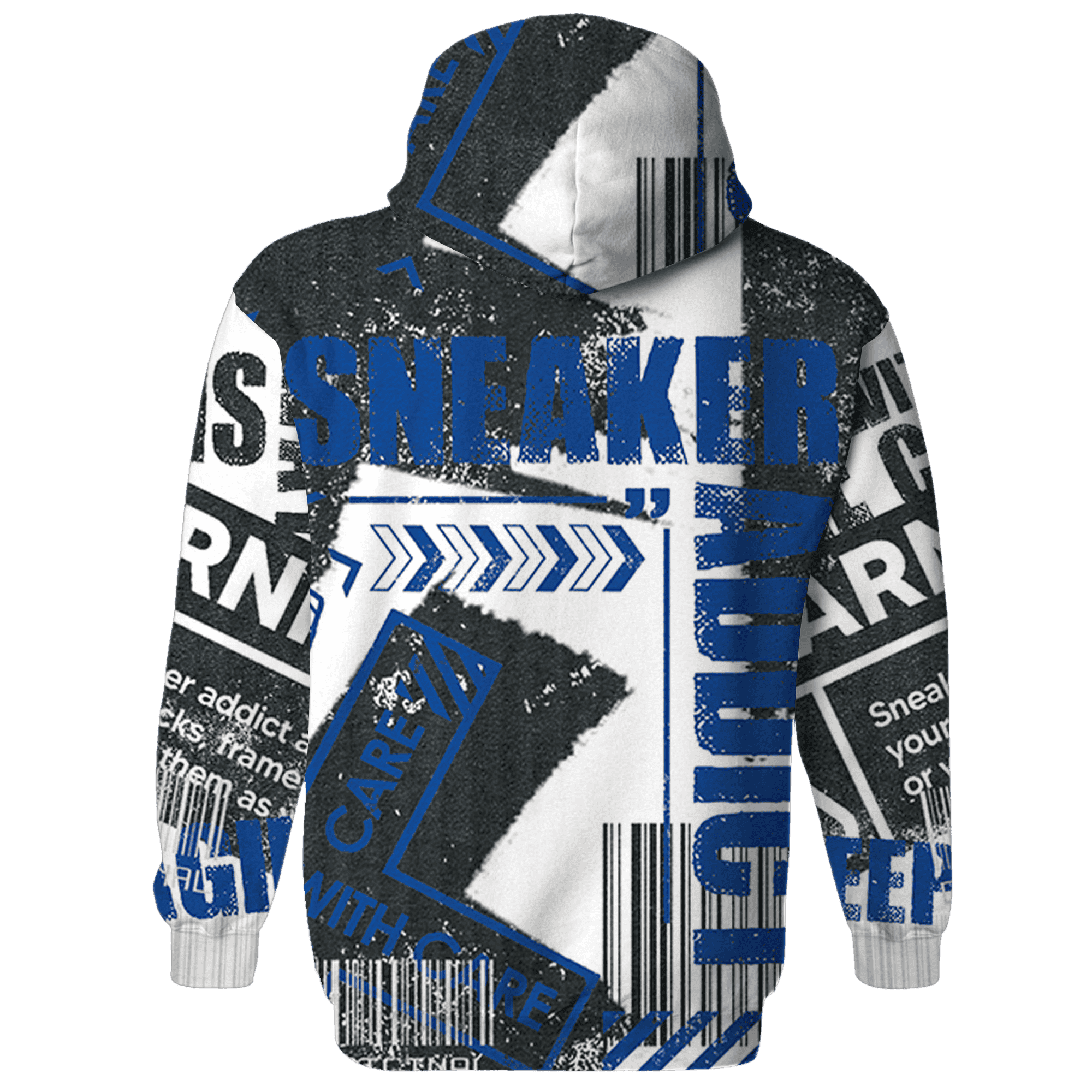 Quaiii 54 3s Hoodie Match Sneaker Addict 3D All-Over Print Warning - NastyJamz