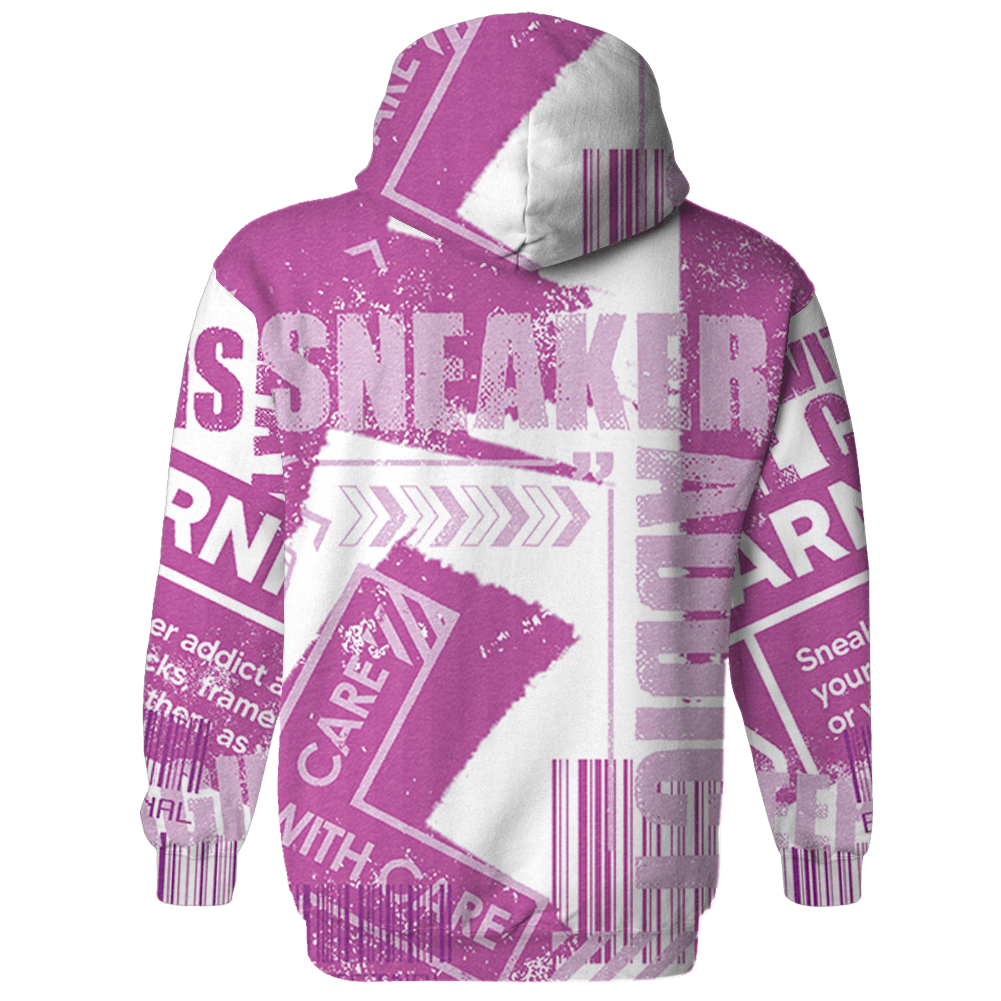 GS Hyper Violet 4s Hoodie Match Sneaker Addict 3D All-Over Print Warning - NastyJamz