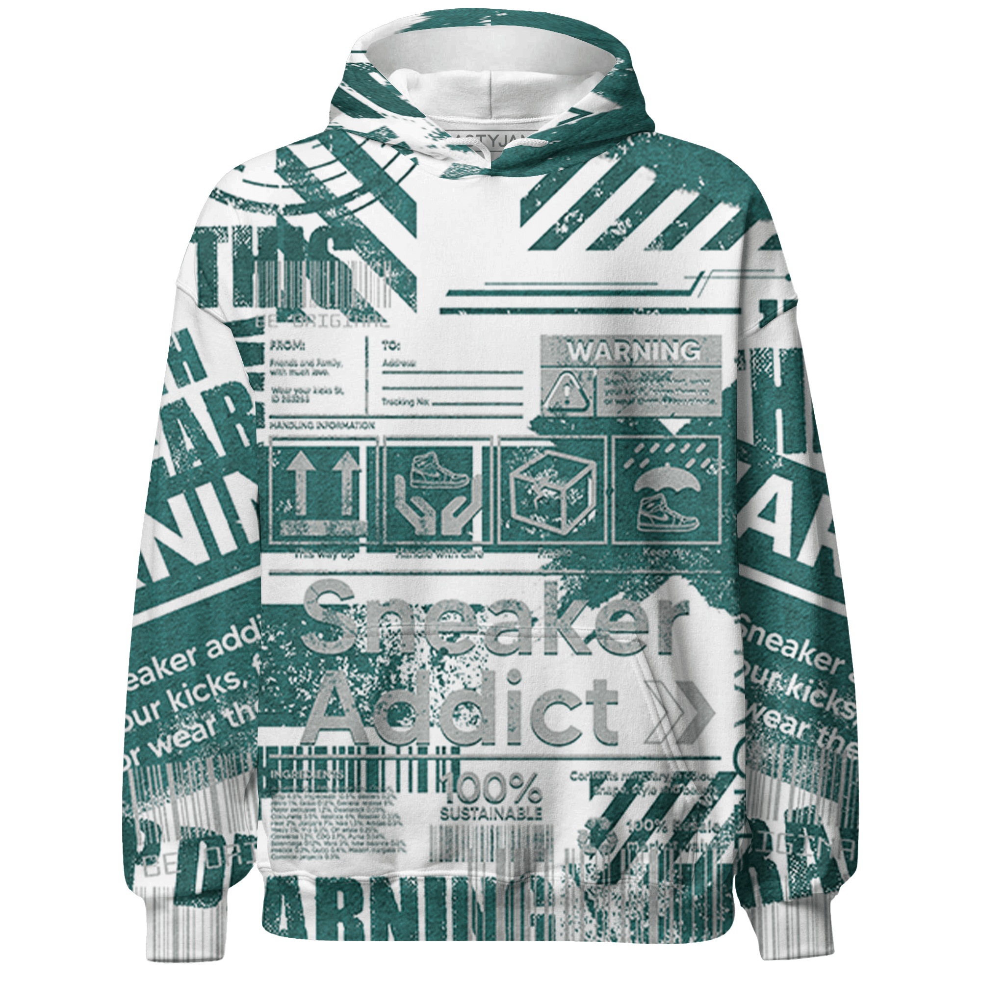 Oxidized Green 4s Sweatshirt Match Sneaker Addict 3D All-Over Print - NastyJamz