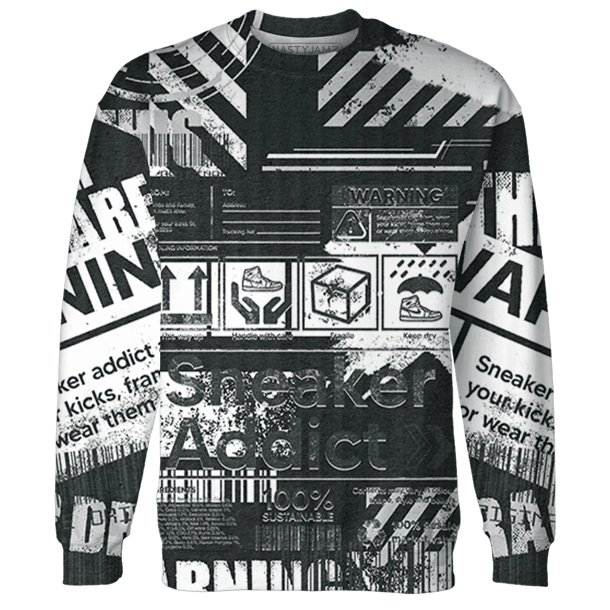 White-Thunder-4s-Sweatshirt-Match-Sneaker-Addict-3D-Warning