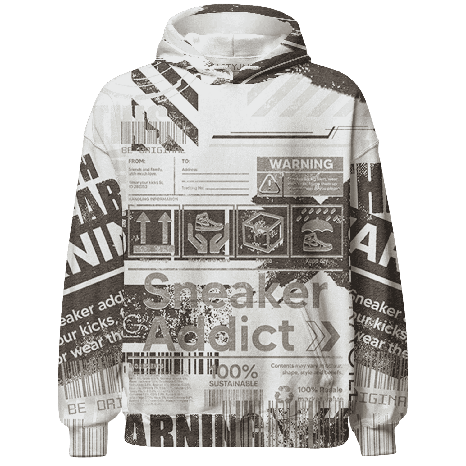 Dunk Low Baroque Brown Hoodie Match Sneaker Addict 3D All-Over Print Warning - NastyJamz