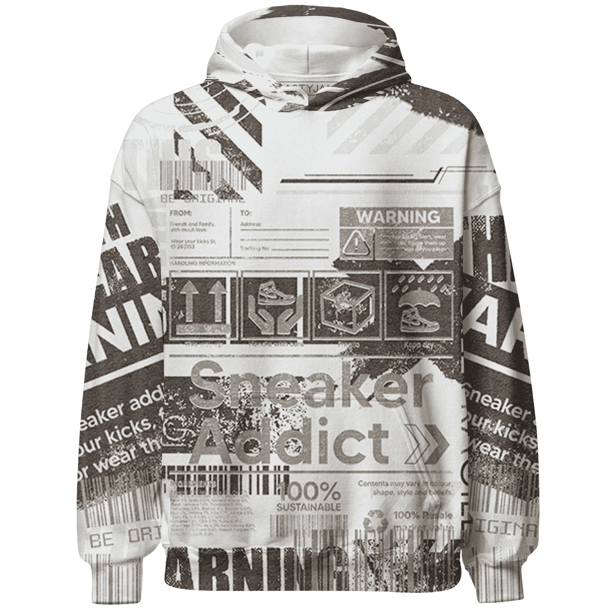 Dunk Low Baroque Brown Hoodie Match Sneaker Addict 3D All-Over Print Warning - NastyJamz