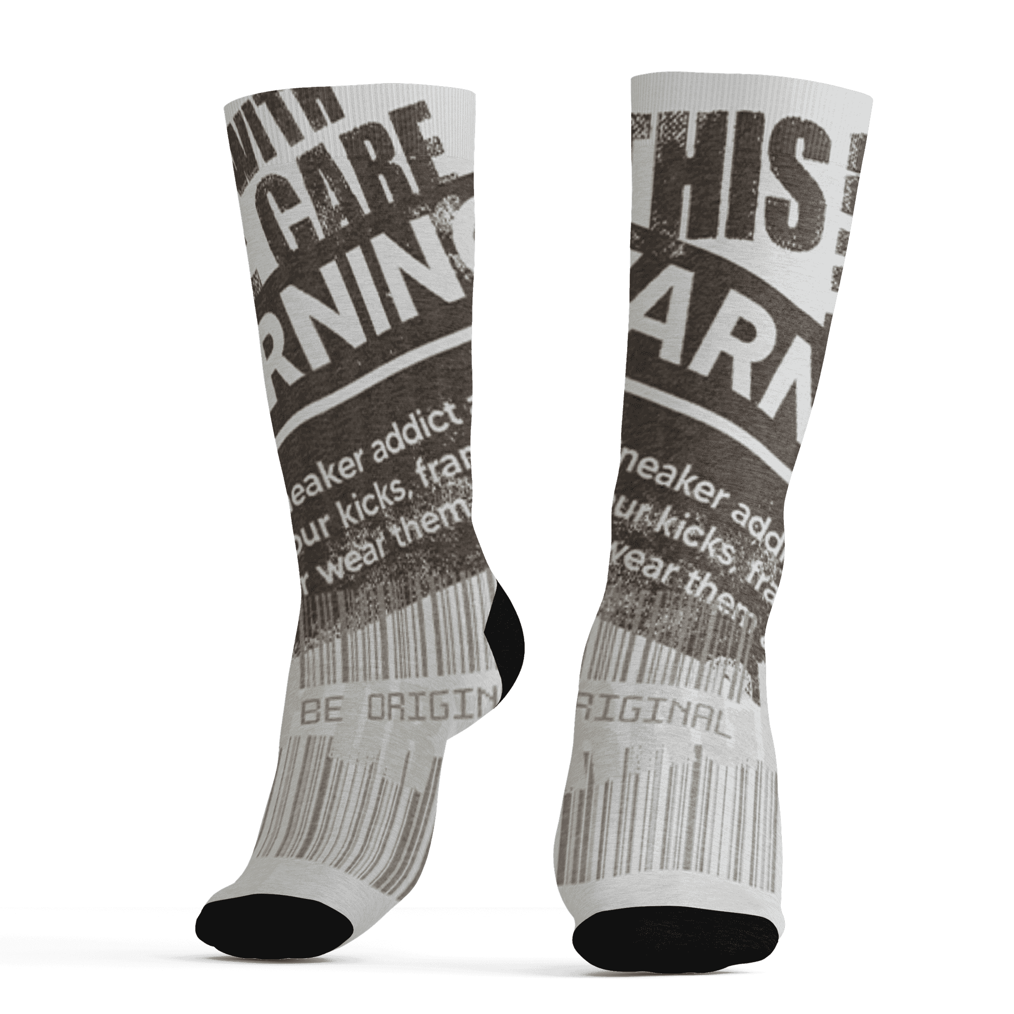 Dunk Low Baroque Brown Socks Match Sneaker Addict 3D All-Over Print Warning - NastyJamz