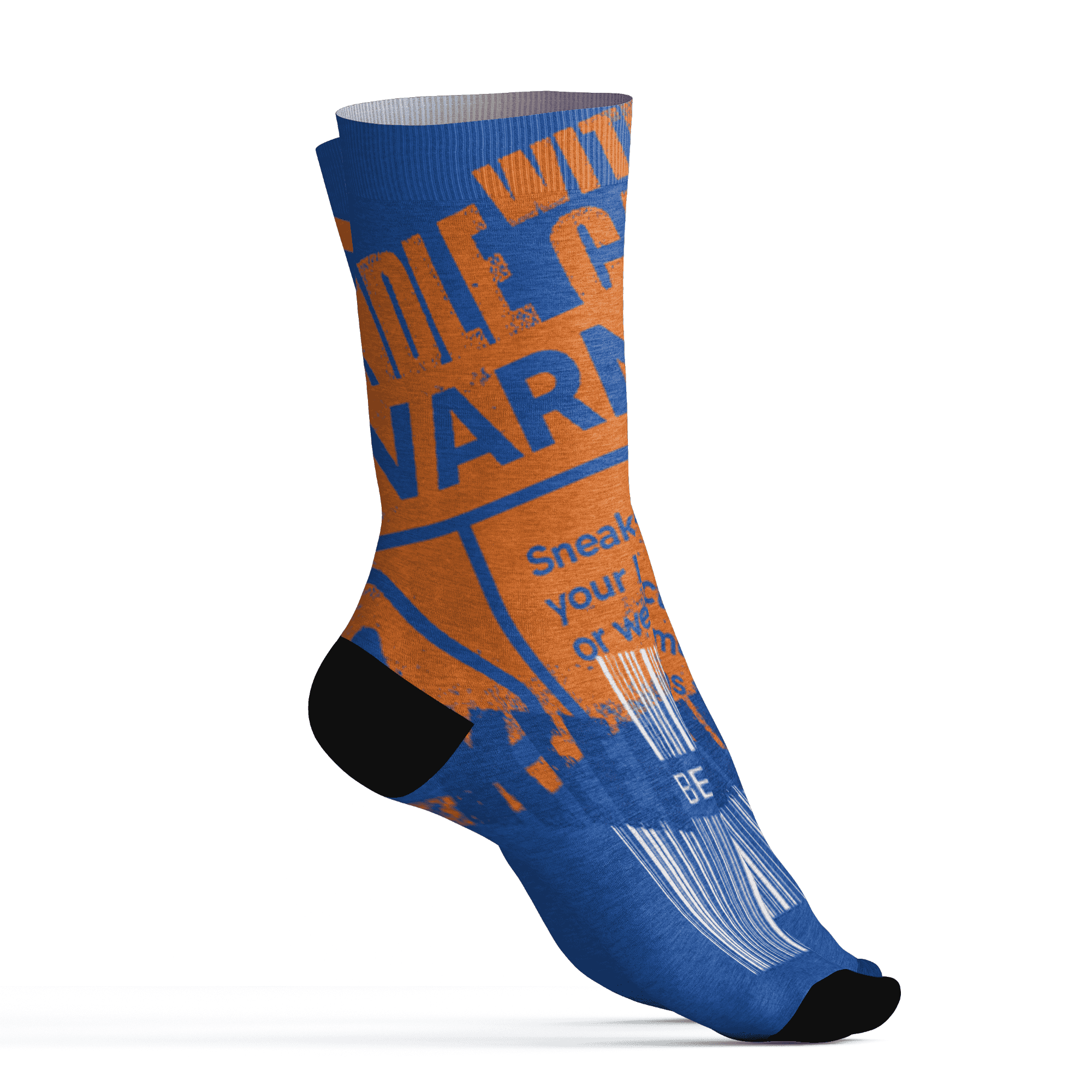 Dunk Low Knicks Socks Match Sneaker Addict 3D All-Over Print Warning - NastyJamz