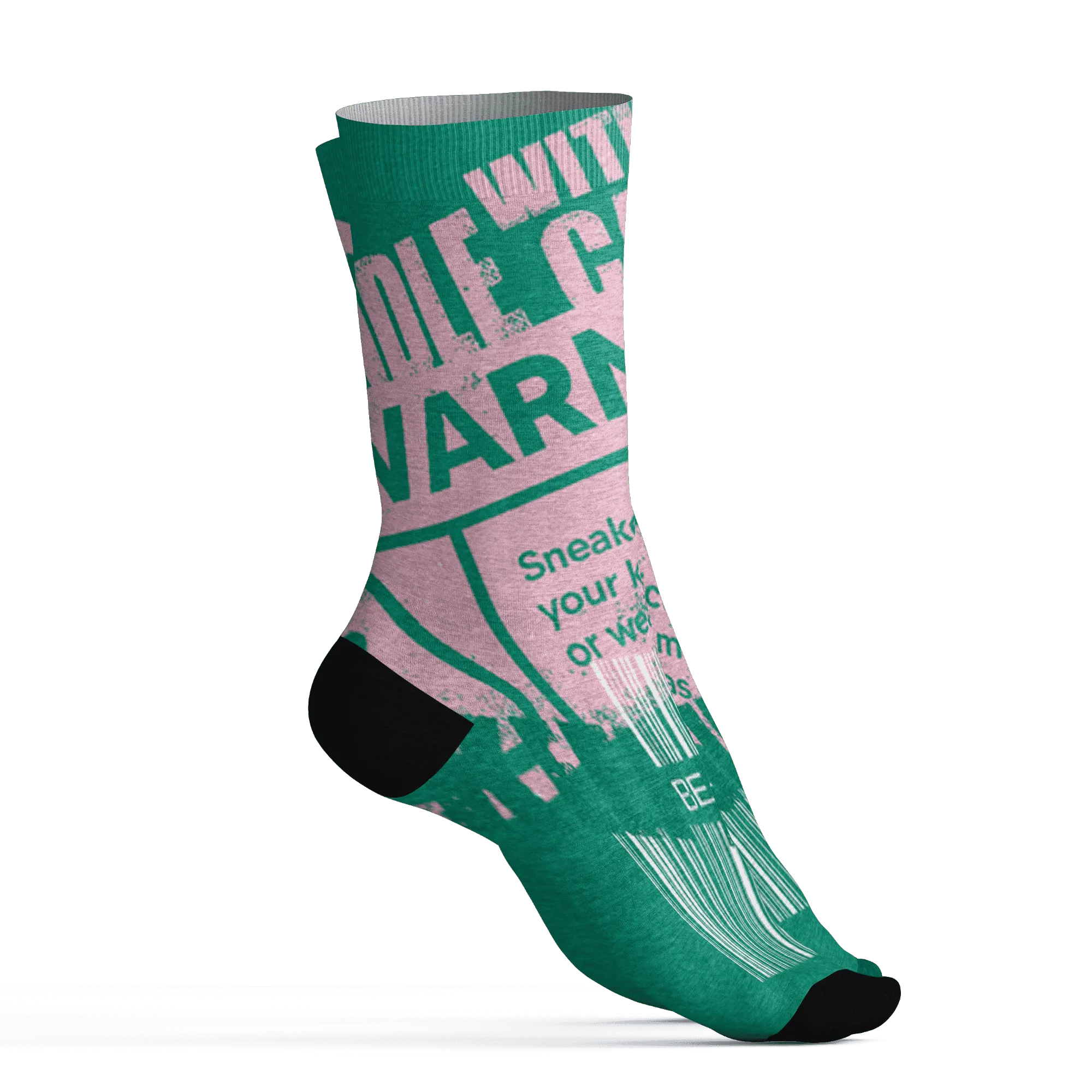 Dunk-Pink-Malachite-Medium-Soft-Low-Sail-Socks-Match-Sneaker-Addict-3D-Warning