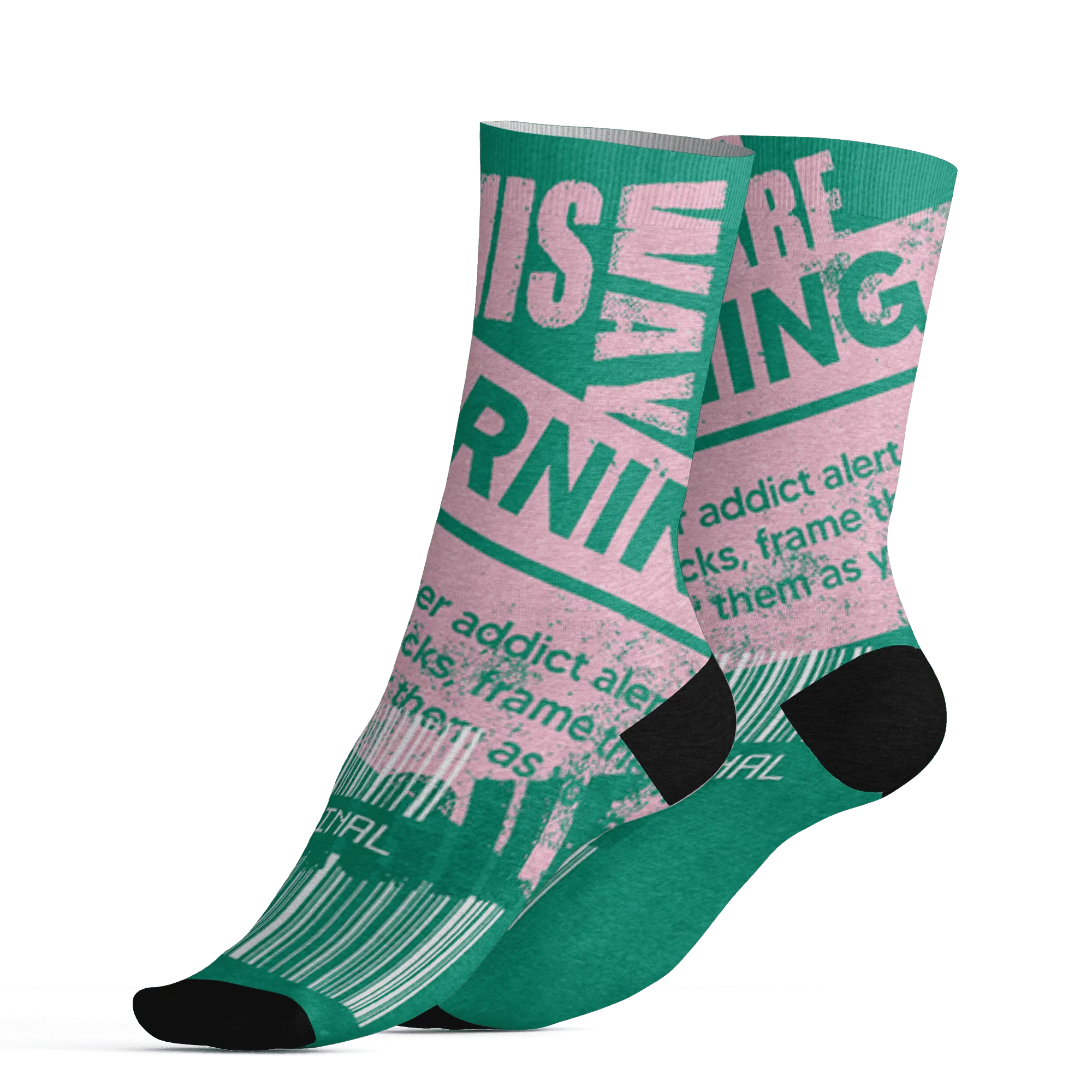 Dunk-Pink-Malachite-Medium-Soft-Low-Sail-Socks-Match-Sneaker-Addict-3D-Warning