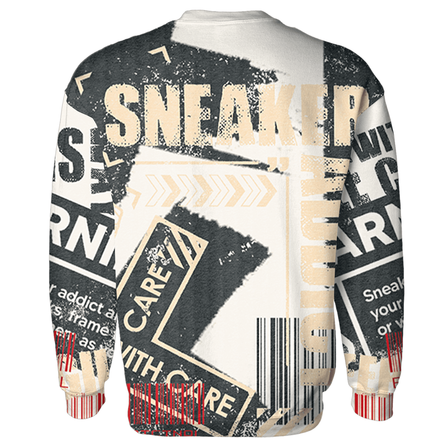 Jumman Jack University Red Sweatshirt Match Sneaker Addict 3D All-Over Print Warning - NastyJamz