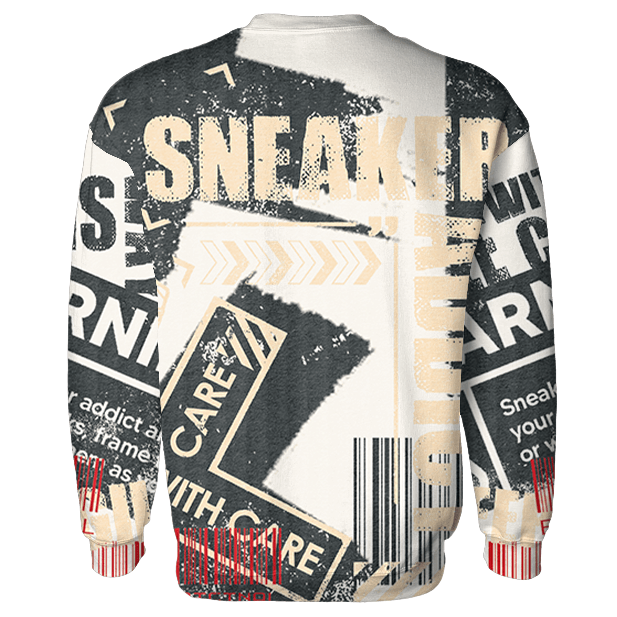 Jumman Jack University Red Sweatshirt Match Sneaker Addict 3D All-Over Print Warning - NastyJamz