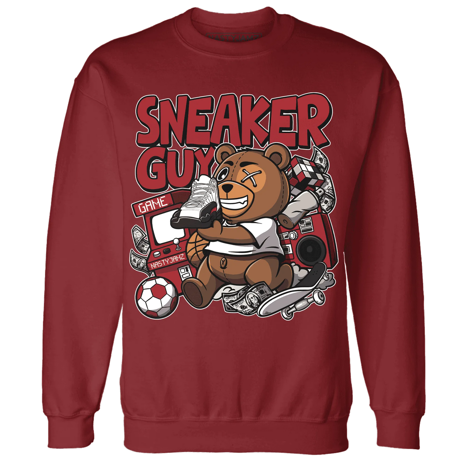 Retro-Red-Taxi-12s-Sweatshirt-Match-Sneaker-BER