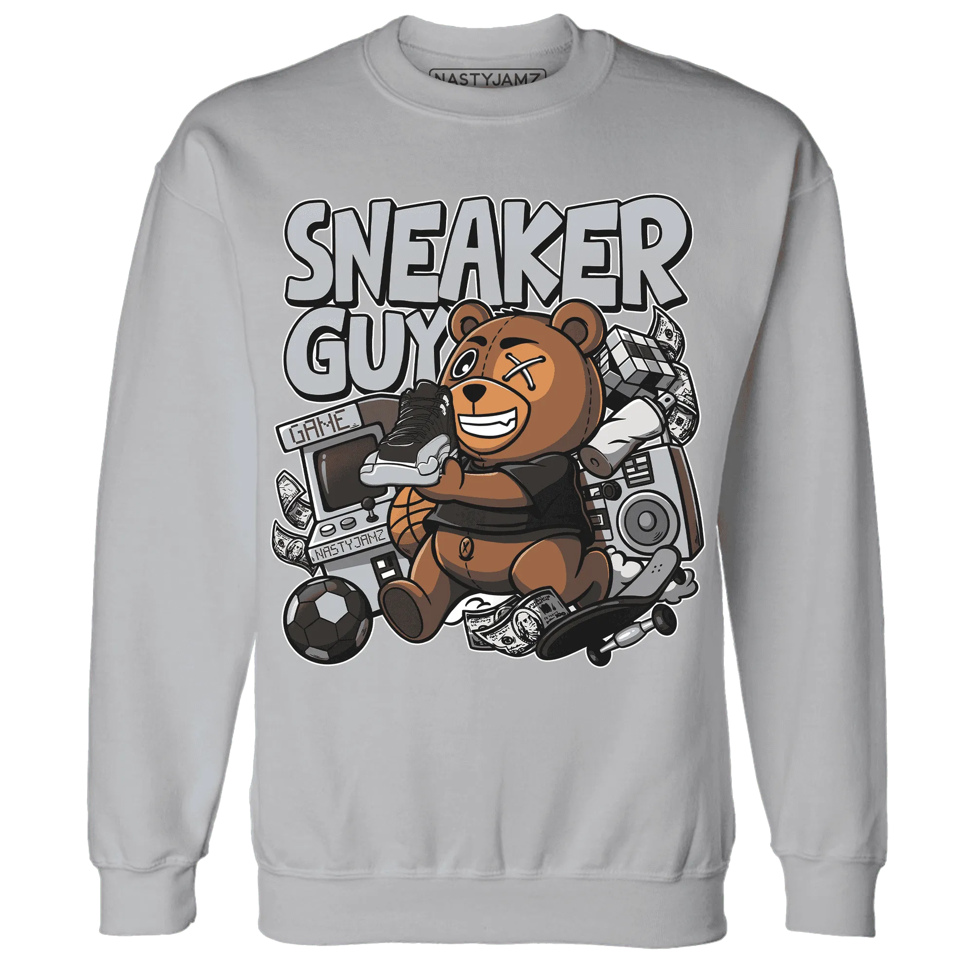 NastyJamz-Wolf-Grey-12s-Sweatshirt-Match-Sneaker-BER