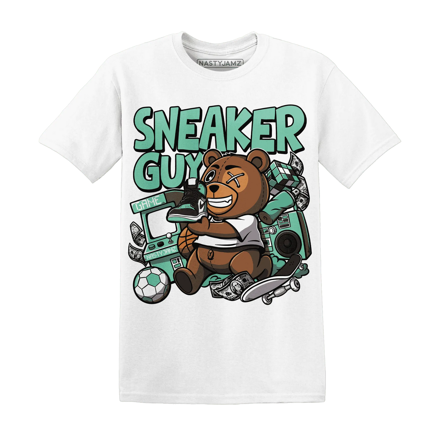 High-OG-Green-Glow-1s-T-Shirt-Match-Sneaker-BER