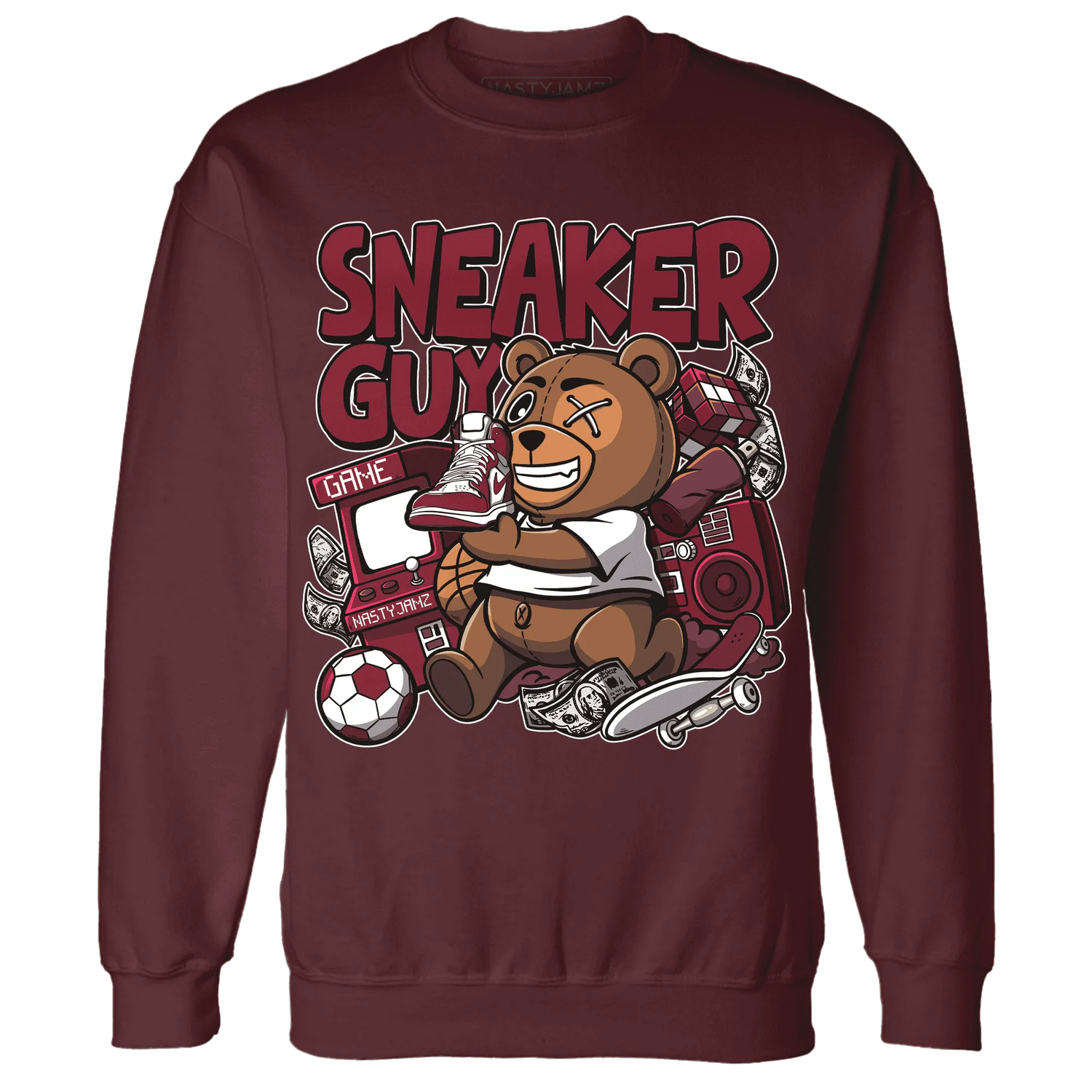 High-White-Team-Red-1s-Sweatshirt-Match-Sneaker-BER