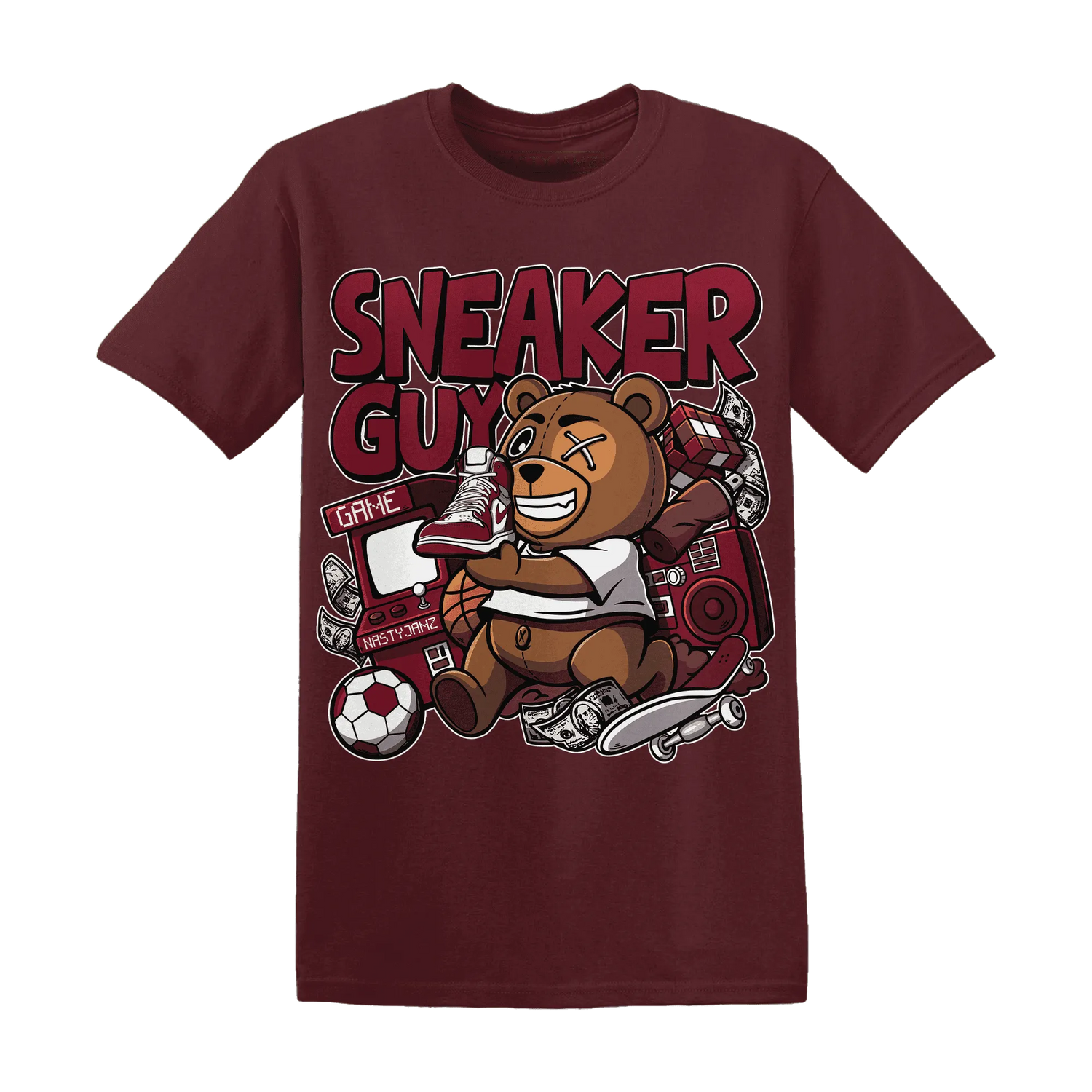 High-White-Team-Red-1s-T-Shirt-Match-Sneaker-BER