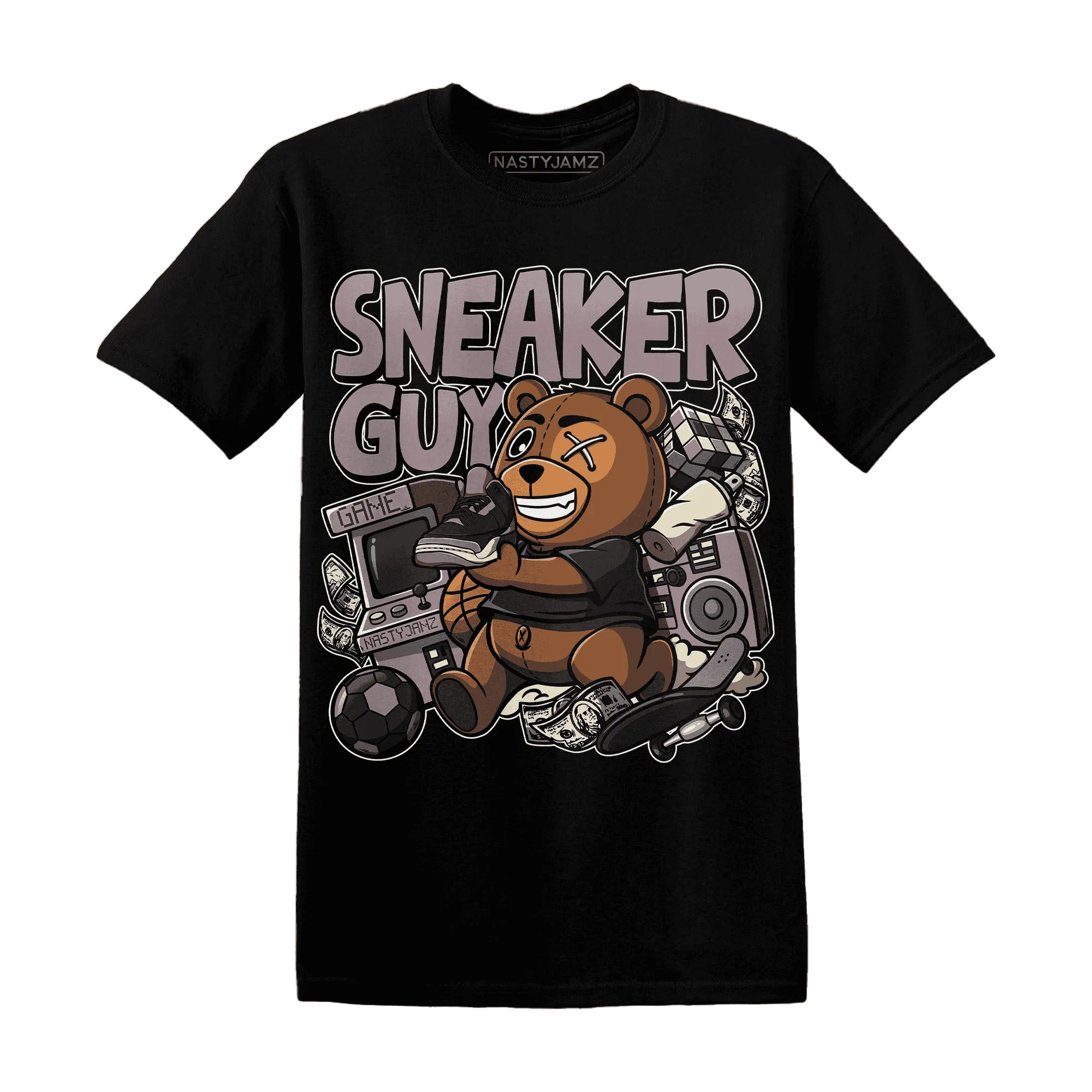 NastyJamz-Black-Violet-Ore-3s-T-Shirt-Match-Sneaker-BER