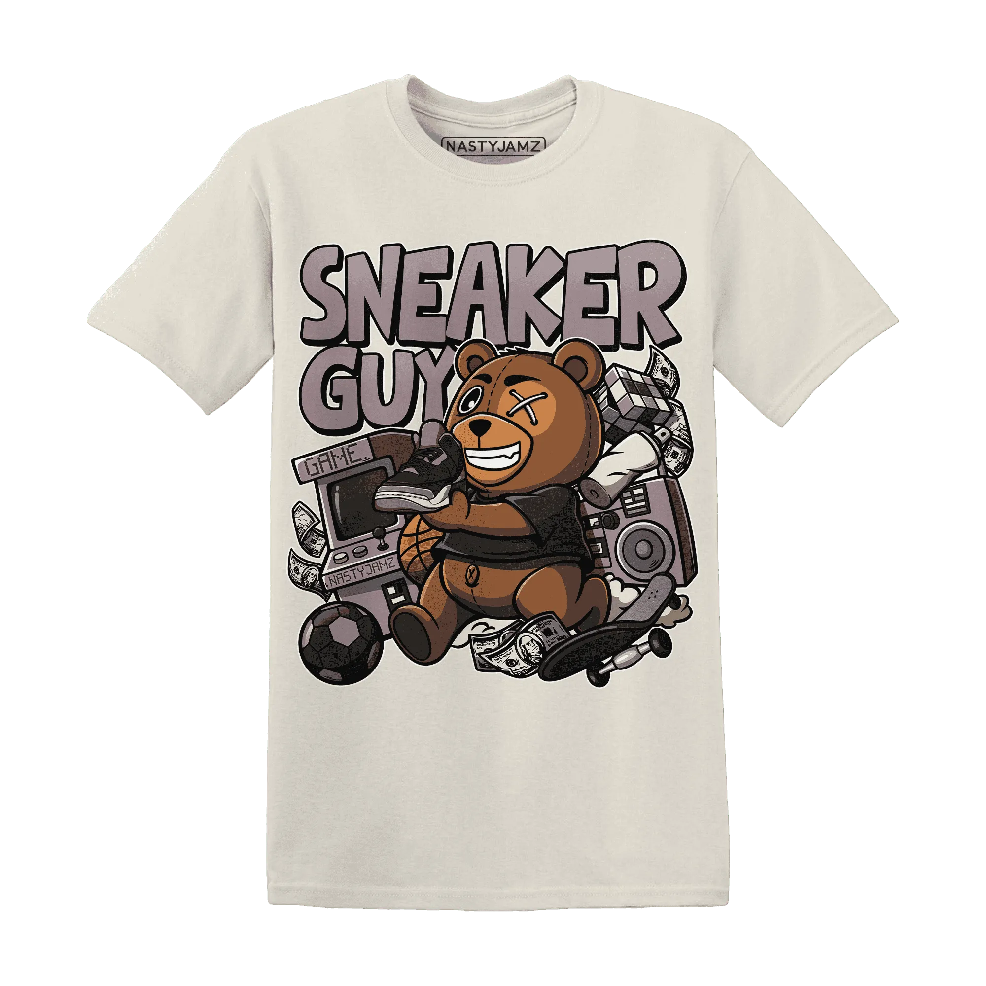 NastyJamz-Black-Violet-Ore-3s-T-Shirt-Match-Sneaker-BER