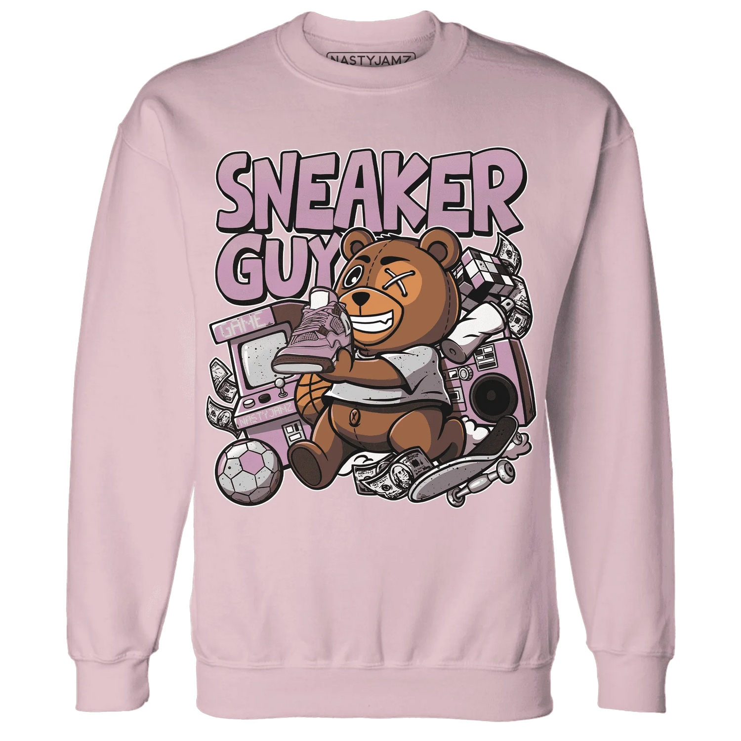 Orchid-Neutral-Grey-Black-White-4s-NastyJamz-Sweatshirt-Match-Sneaker-BER