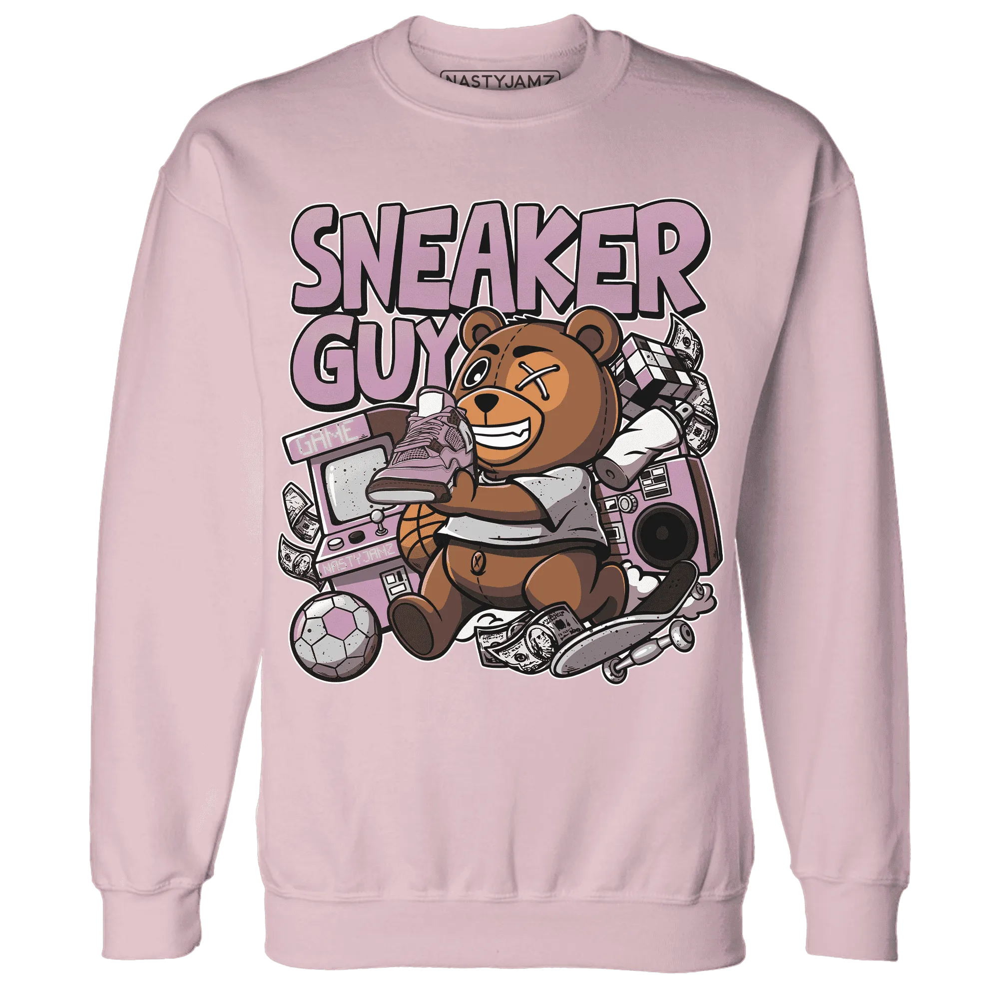 Orchid-Neutral-Grey-Black-White-4s-NastyJamz-Sweatshirt-Match-Sneaker-BER