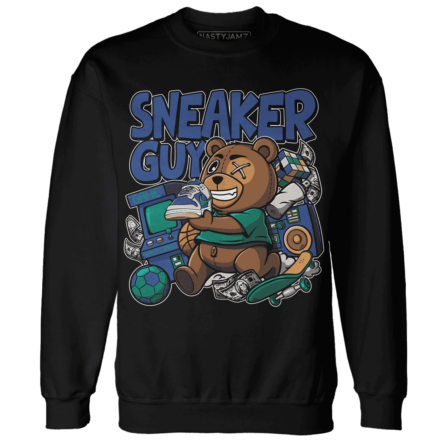 Dunk-Hyper-Royal-Malachite-NastyJamz-Sweatshirt-Match-Sneaker-BER