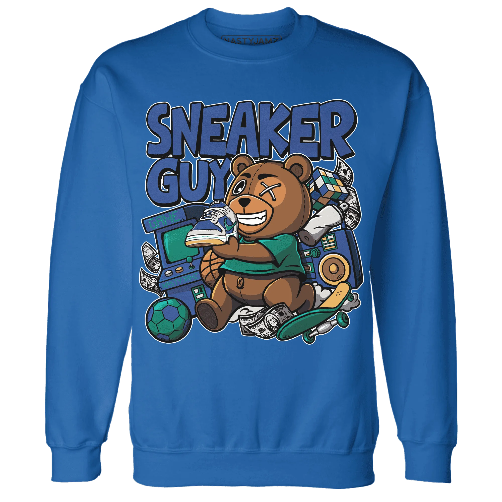 Dunk-Hyper-Royal-Malachite-NastyJamz-Sweatshirt-Match-Sneaker-BER