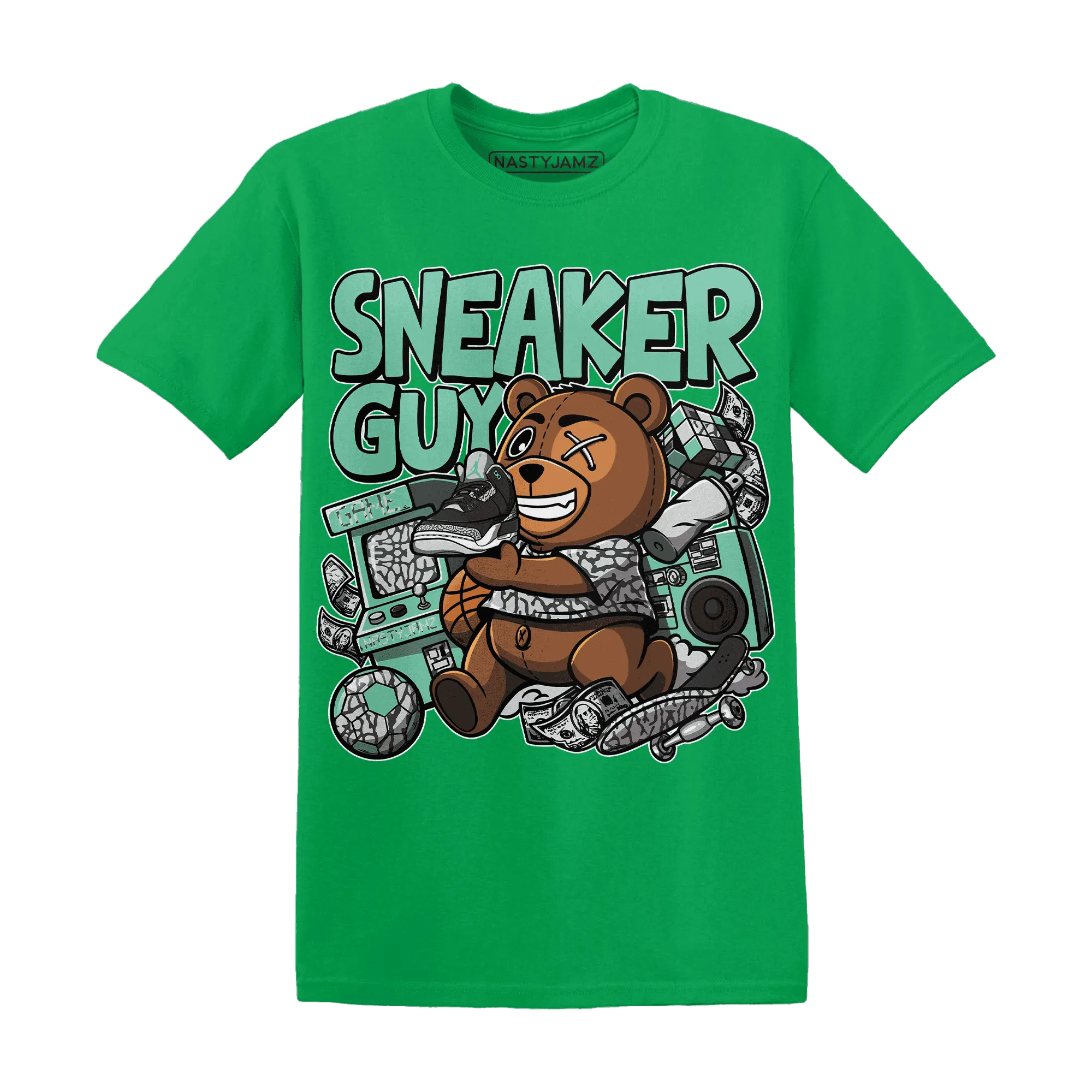 Green-Glow-3s-T-Shirt-Match-Sneaker-BER